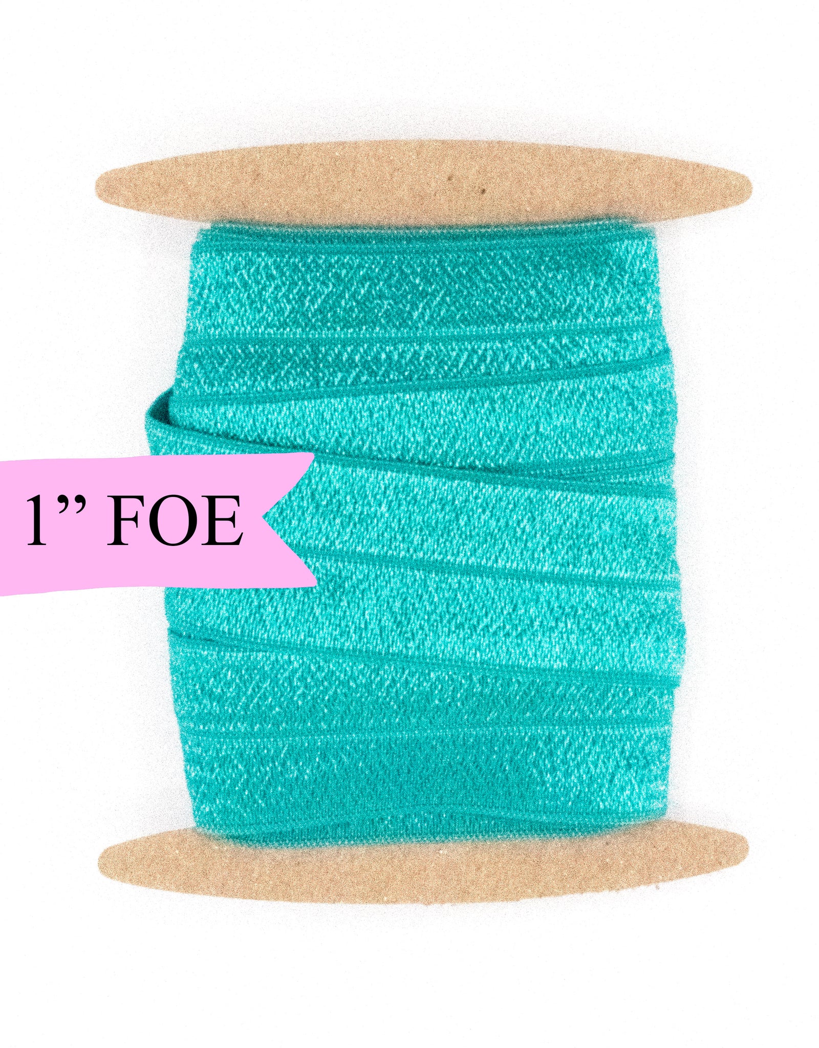 1" Fold Over Elastic Jade Elastic