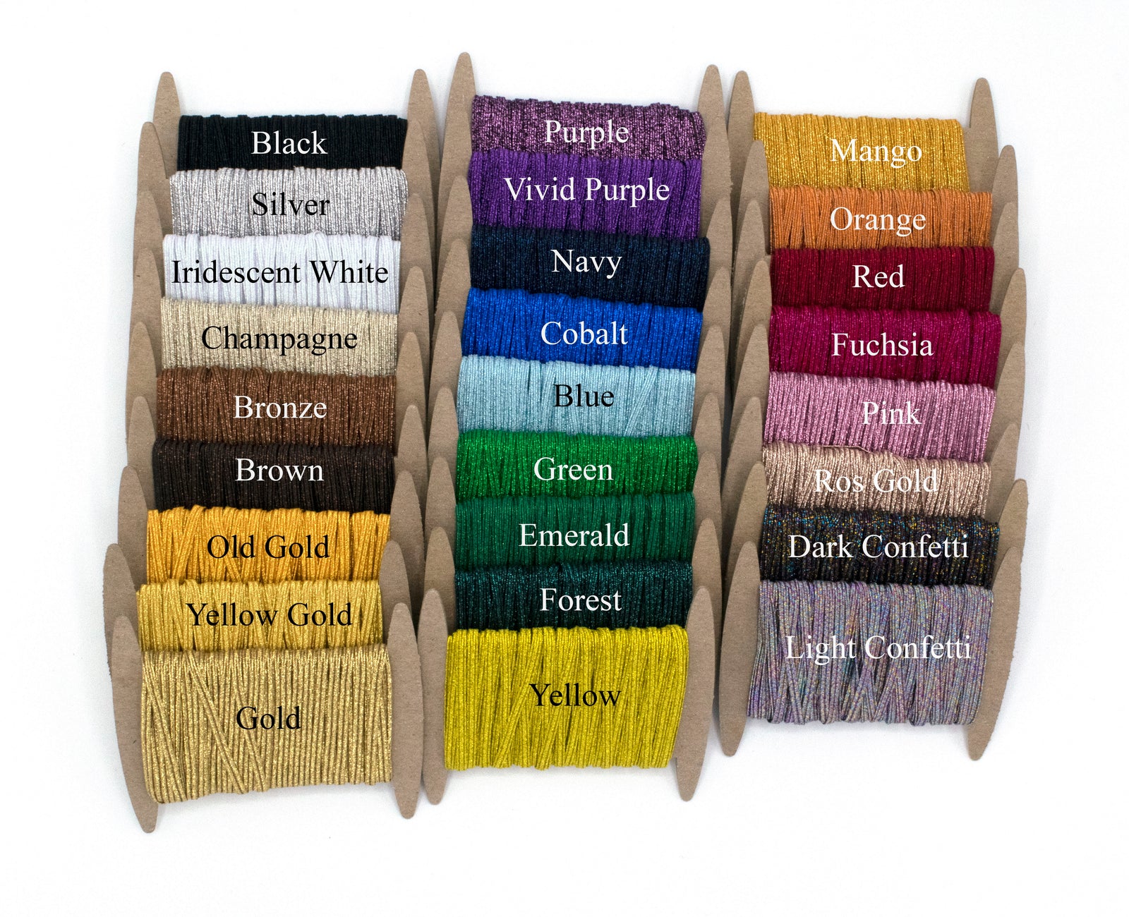 1/8 inch Elastic Metallic Silver Elastic