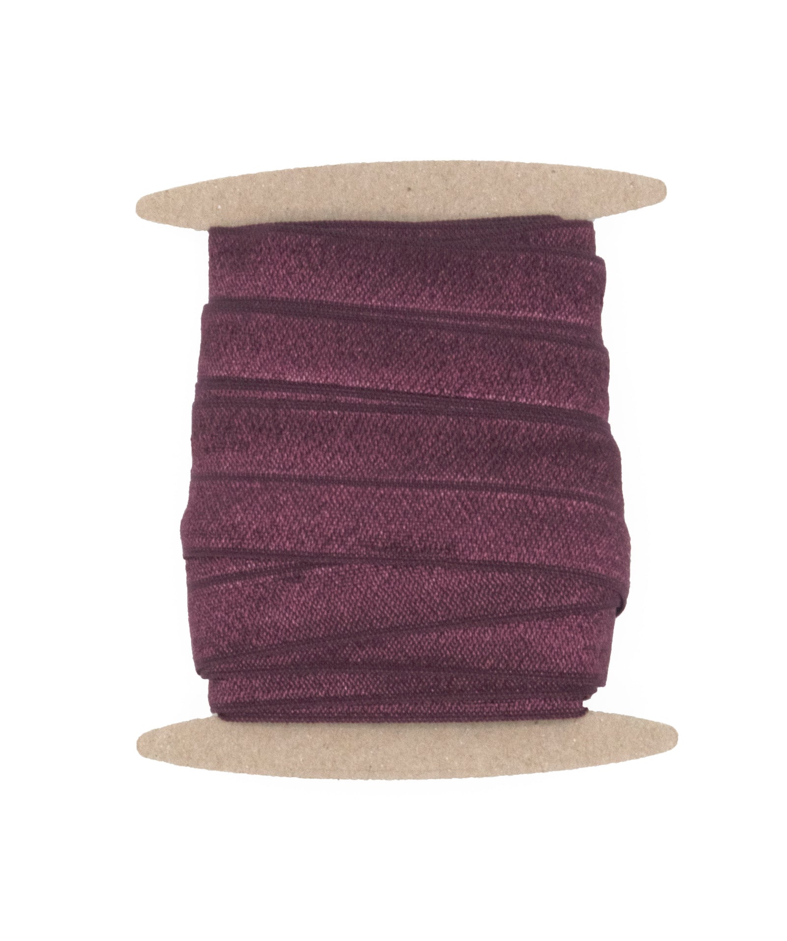1" Fold Over Elastic Burgundy Elastic