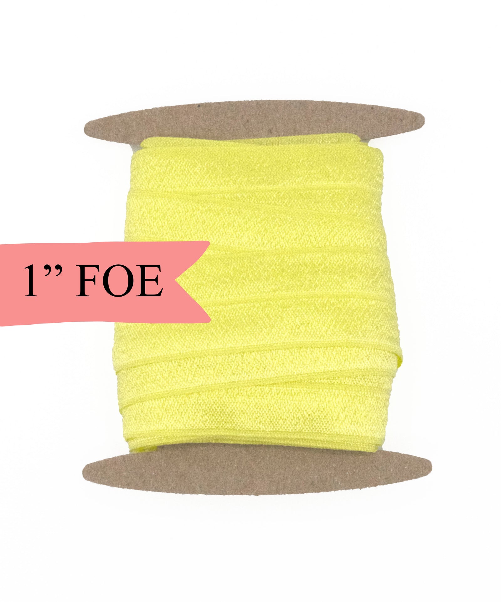 1" Fold Over Elastic Maize Yellow Elastic