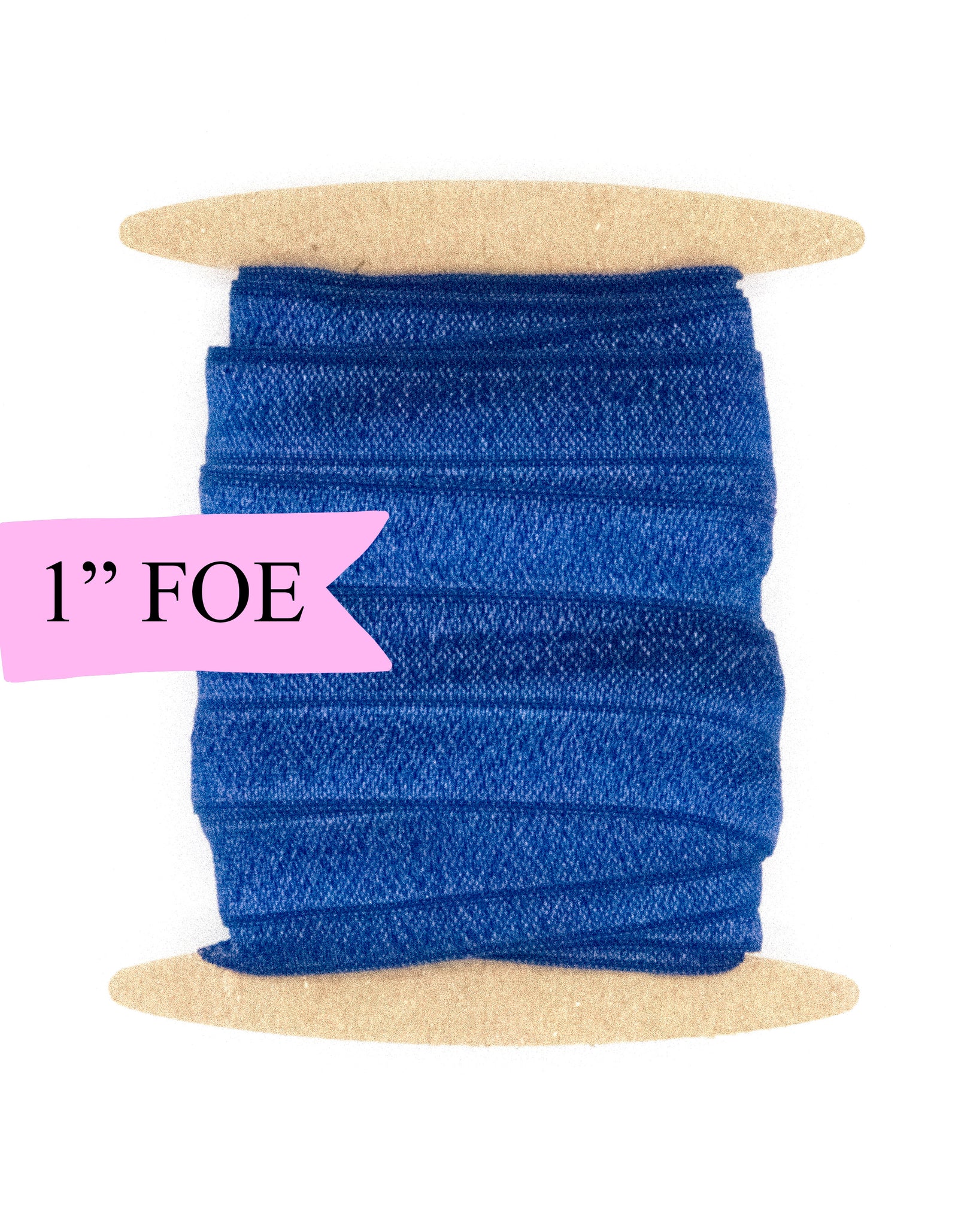 1" Fold Over Elastic Navy Elastic