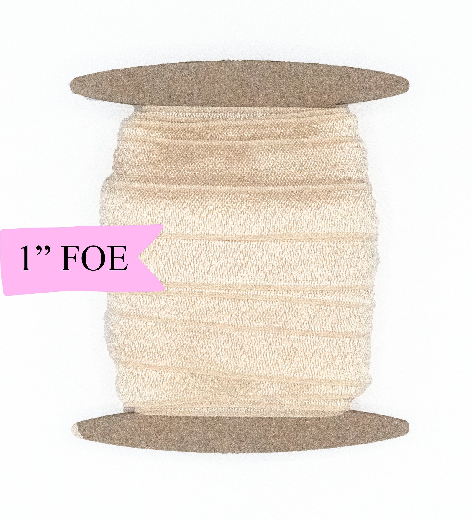 1" Fold Over Elastic Nude Elastic