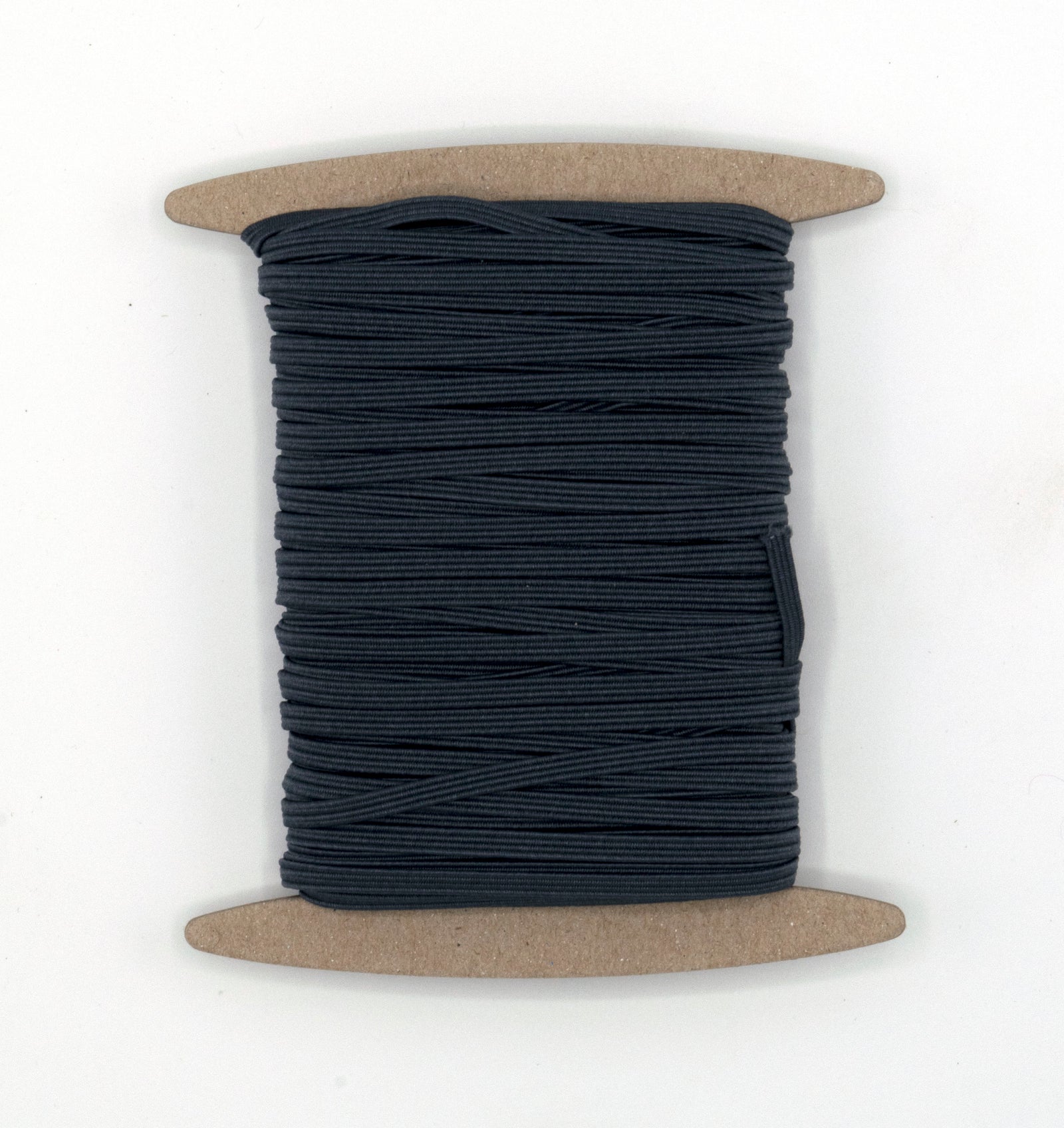 1/8 inch Elastic Dark Charcoal Grey Elastic