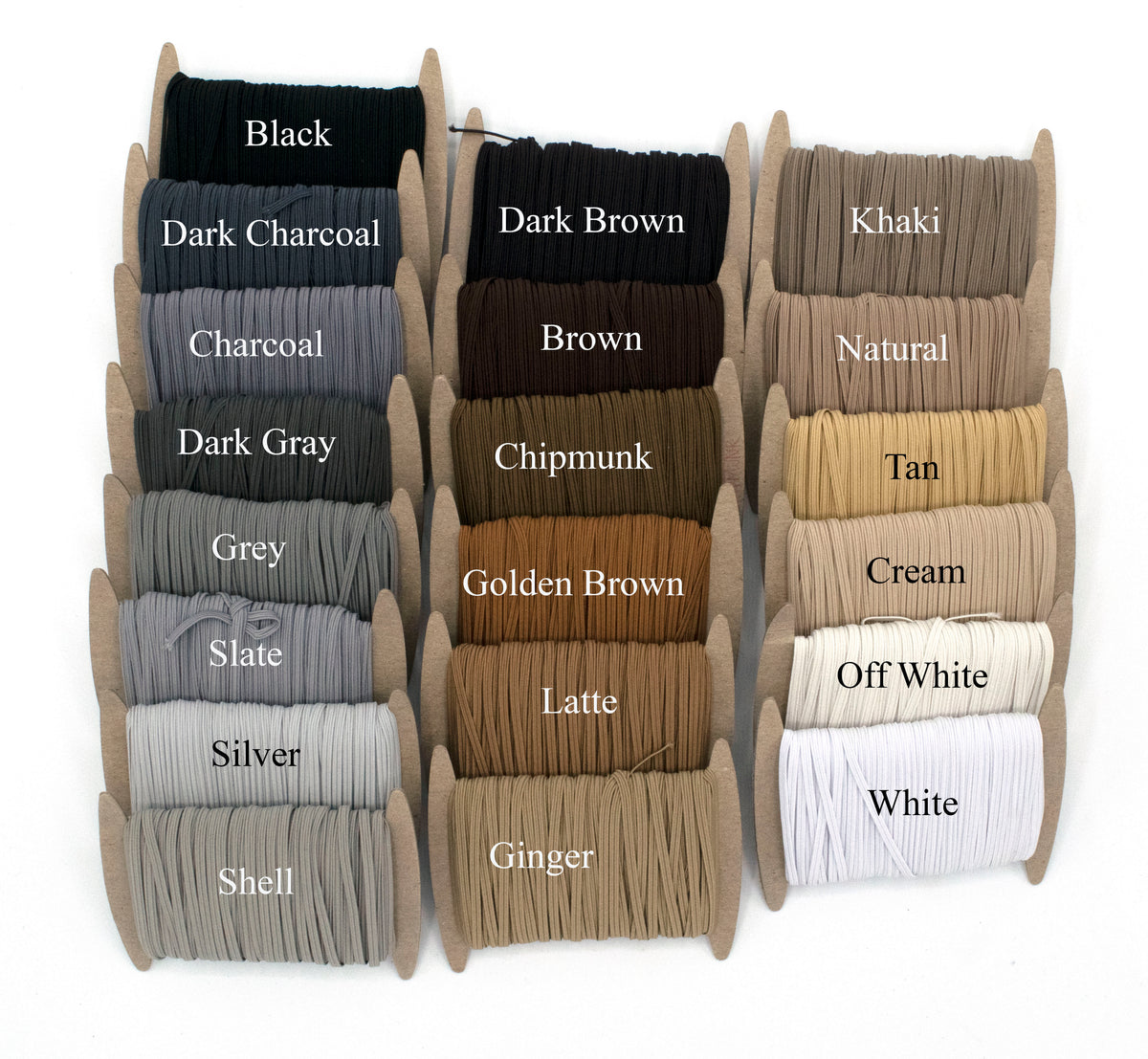 1/8 inch Elastic Metallic Silver Elastic