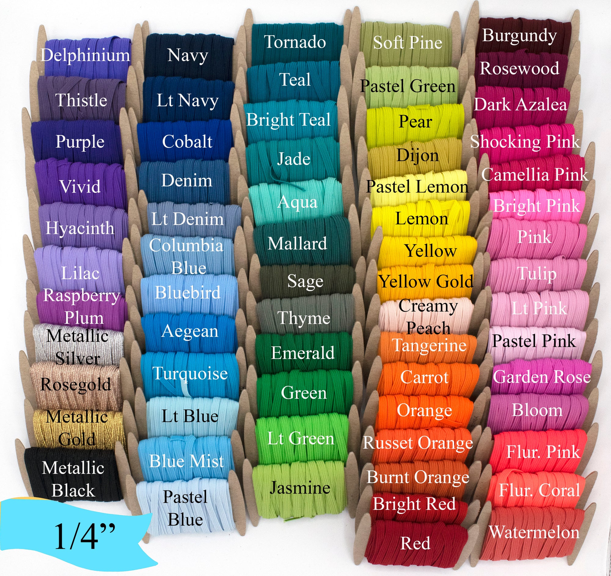 1/4 inch Elastic White Elastic