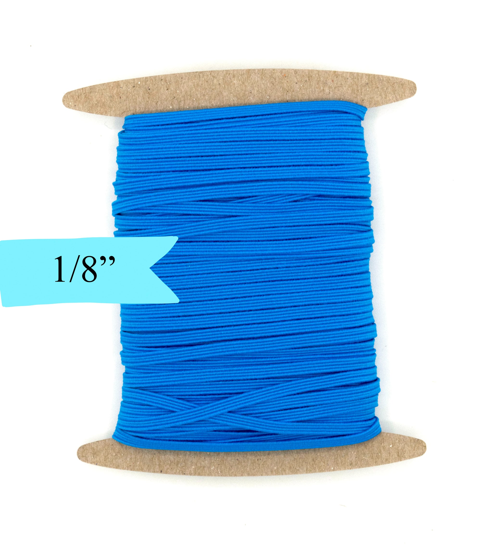 1/8 inch Elastic Aegean Blue Elastic