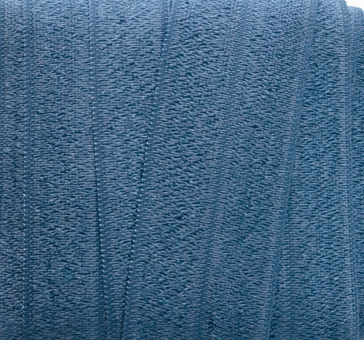 1&quot; Fold Over Elastic Antique Blue Elastic