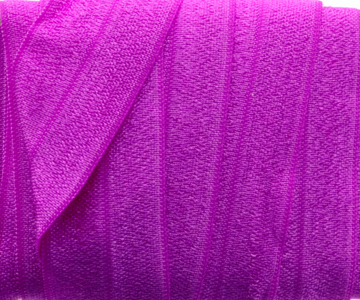 1&quot; Fold Over Elastic Azalea Pink Elastic