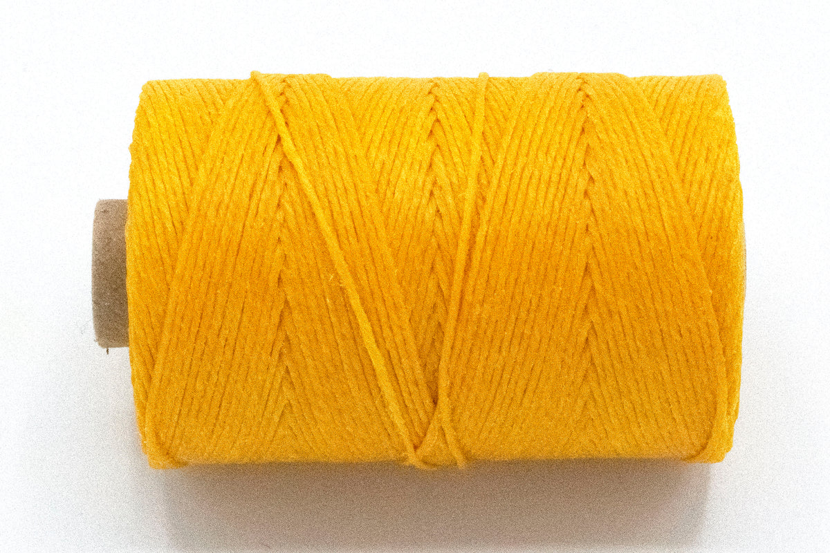 Waxed Linen Thread- Bright Autumn Yellow — Two Hands Paperie