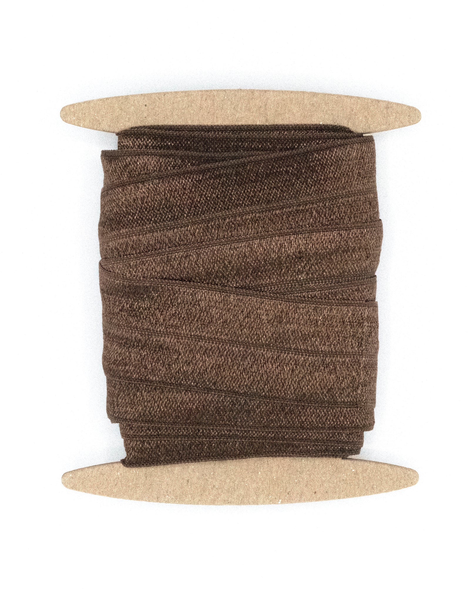 1" Fold Over Elastic Brown Elastic