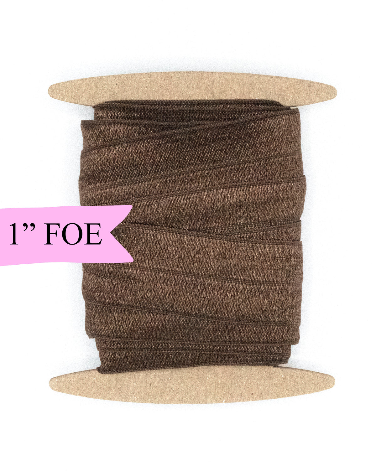 1&quot; Fold Over Elastic Brown Elastic