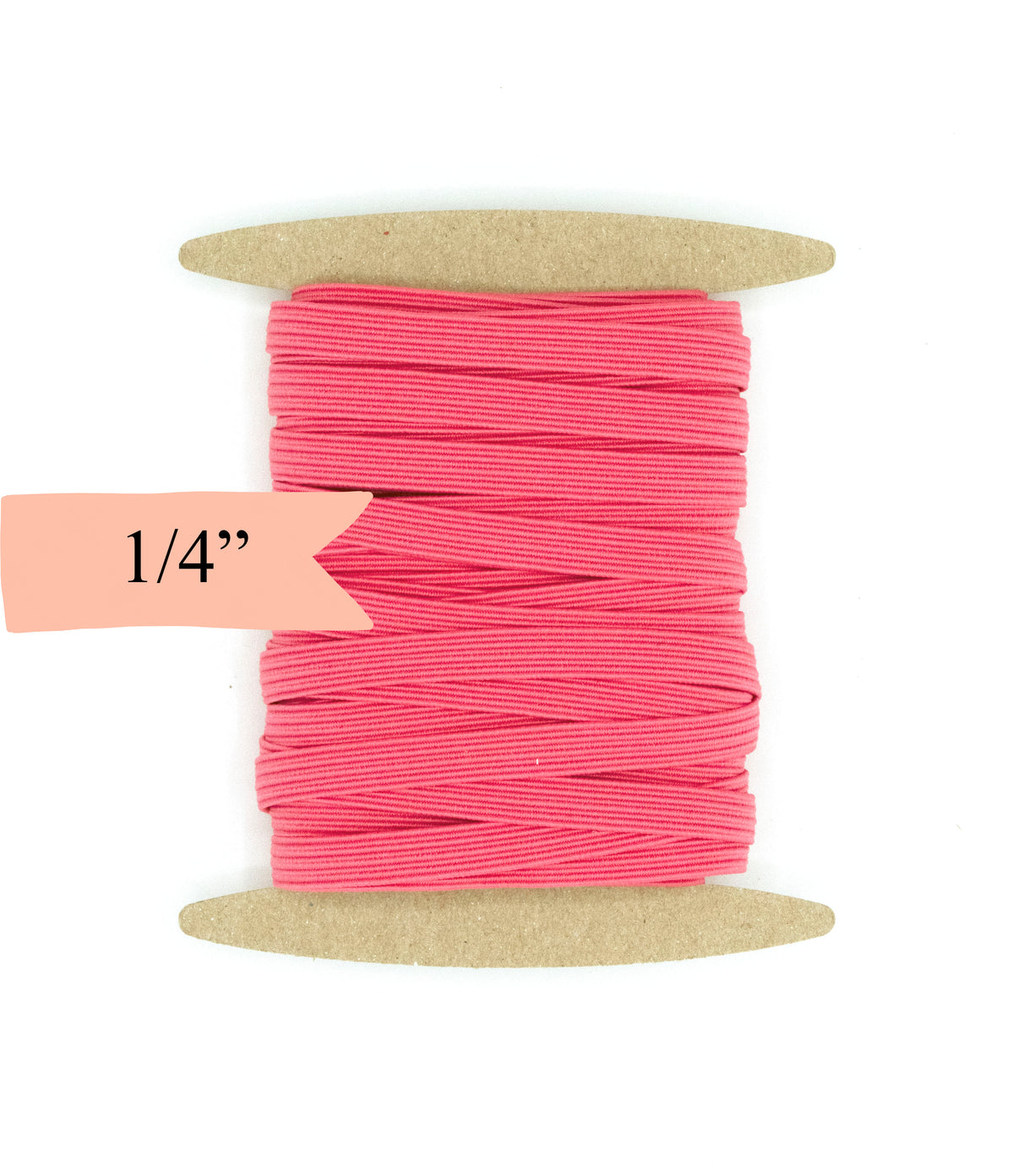 1/4 inch Elastic Coral Pink Elastic