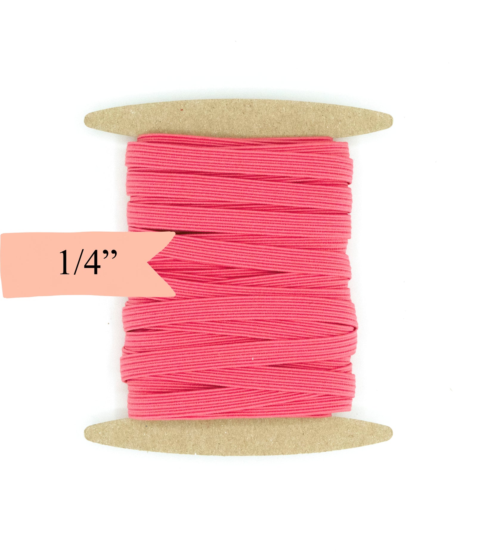 1/4 inch Elastic Coral Pink Elastic