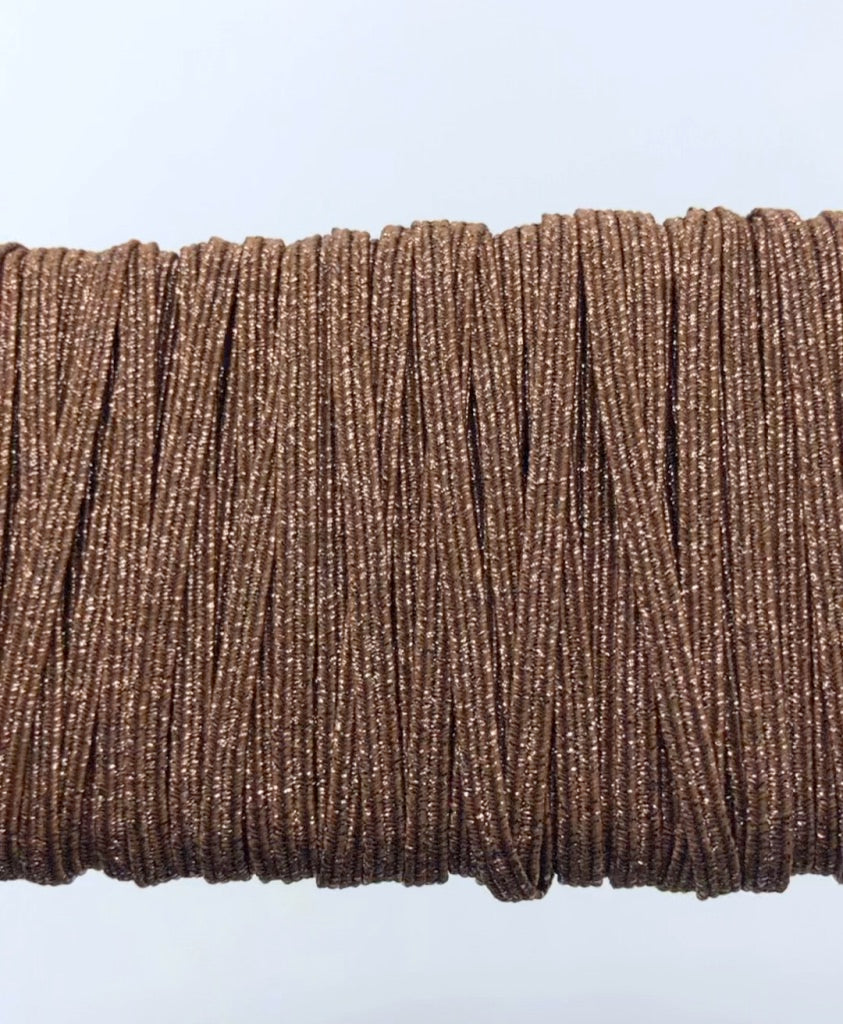 1/8 inch Elastic Metallic Bronze Elastic