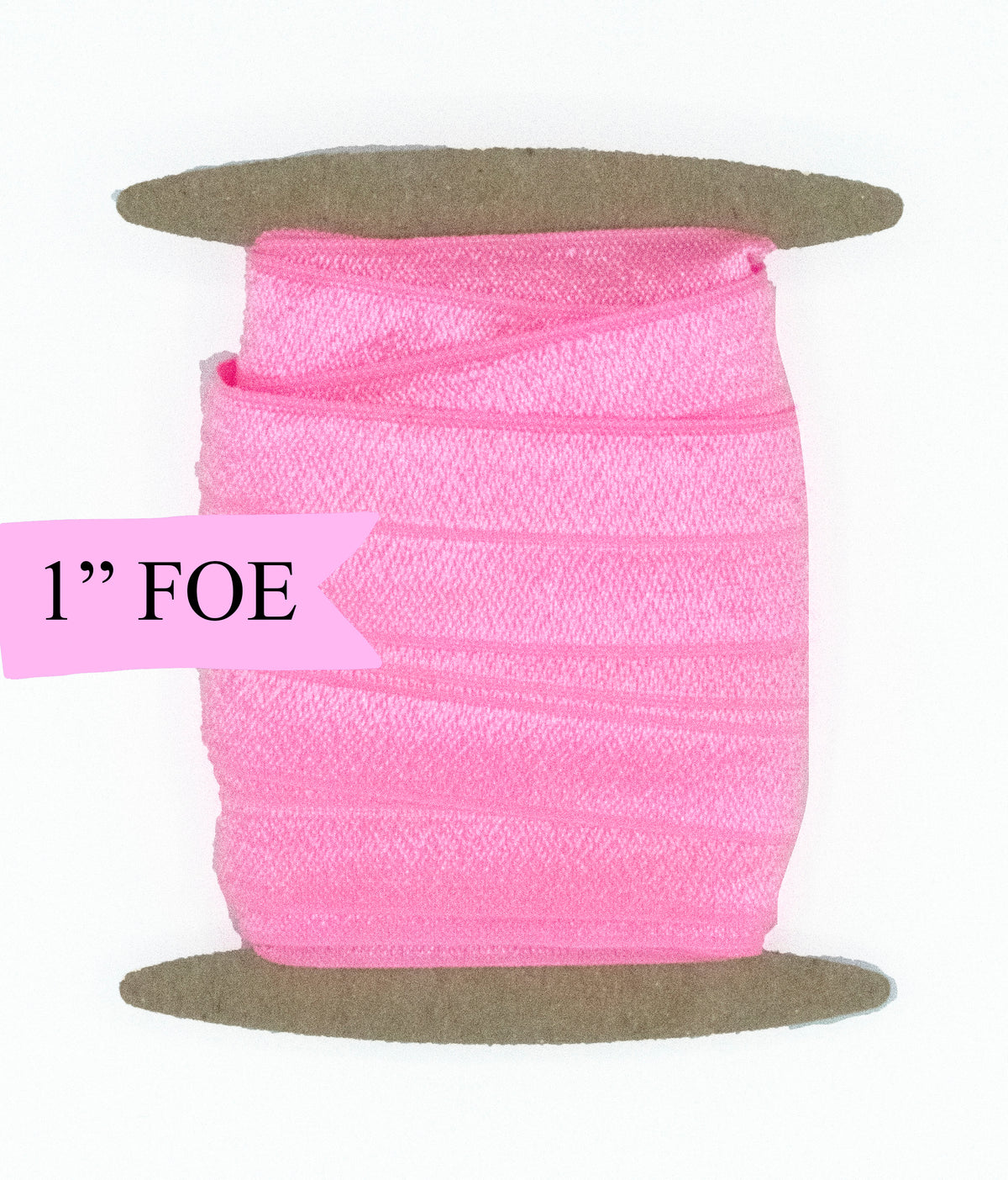 1&quot; Fold Over Elastic Geranium Pink Elastic