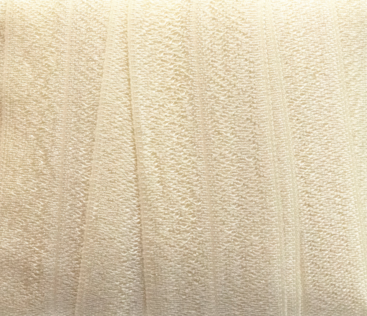 1&quot; Fold Over Elastic Ivory Elastic