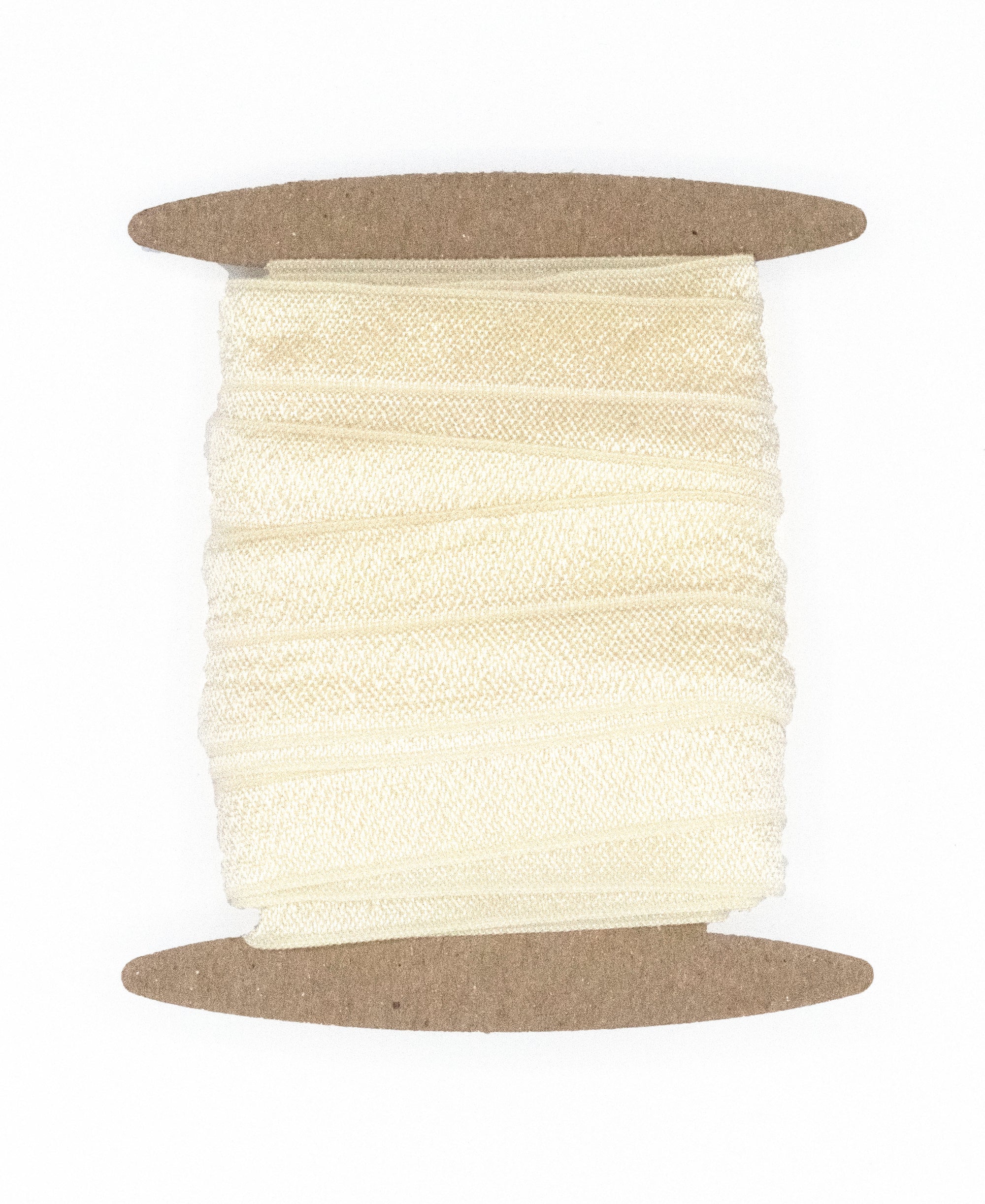 1" Fold Over Elastic Ivory Elastic