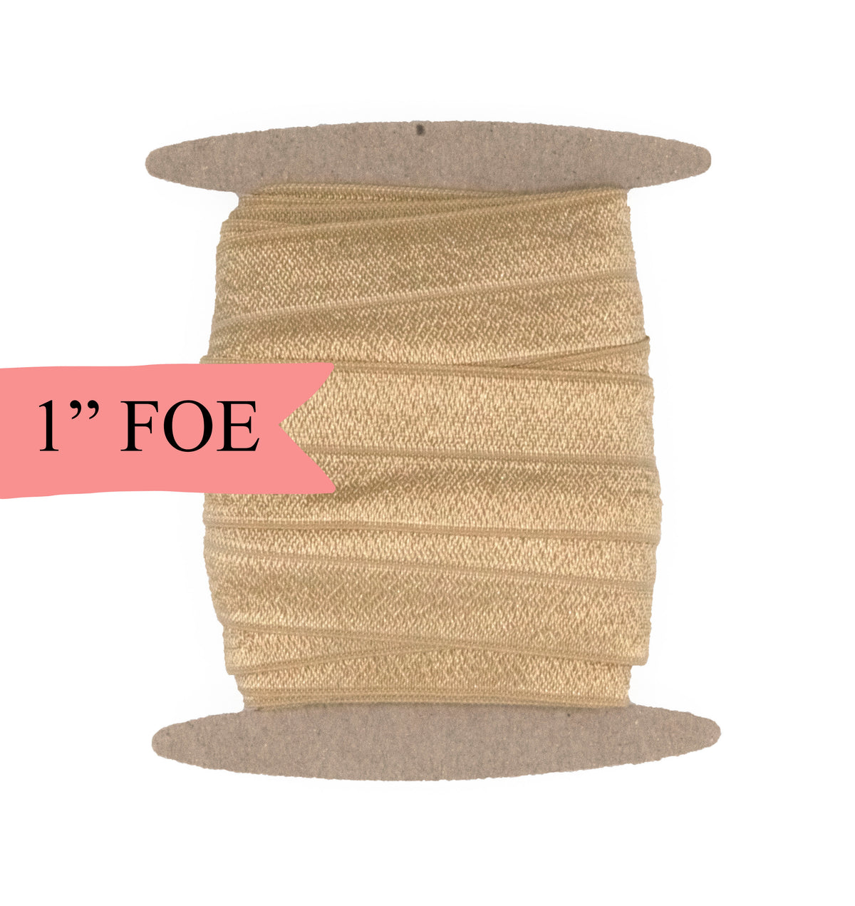 1&quot; Fold Over Elastic Latte Elastic