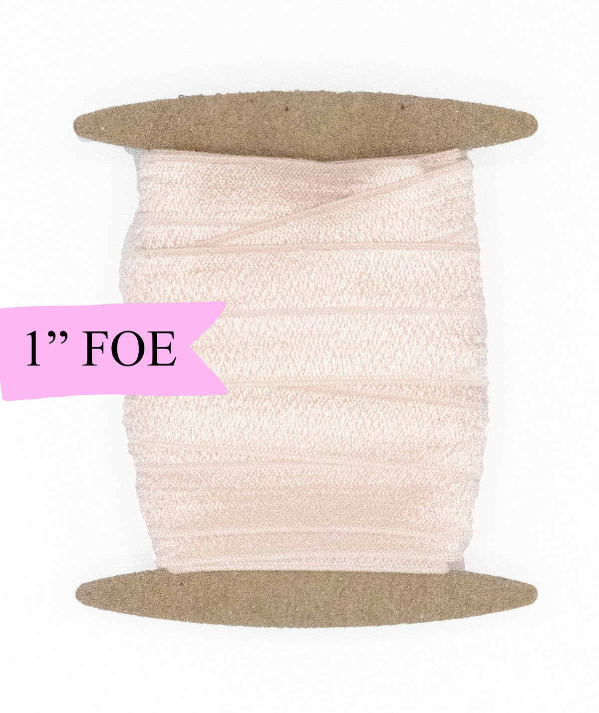 1&quot; Fold Over Elastic Light Pink Elastic