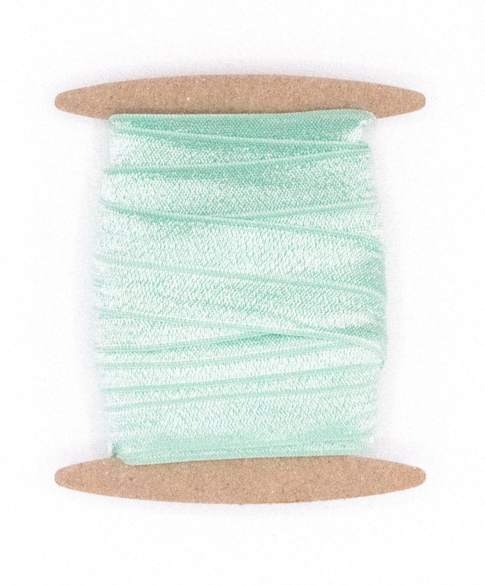 1" Fold Over Elastic Light Aqua Elastic