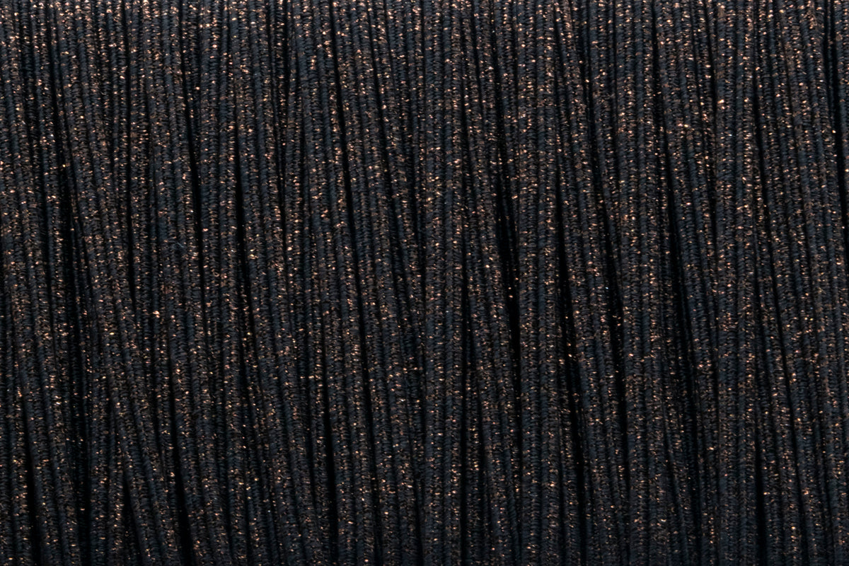 1/8 inch Elastic Metallic Brown Elastic