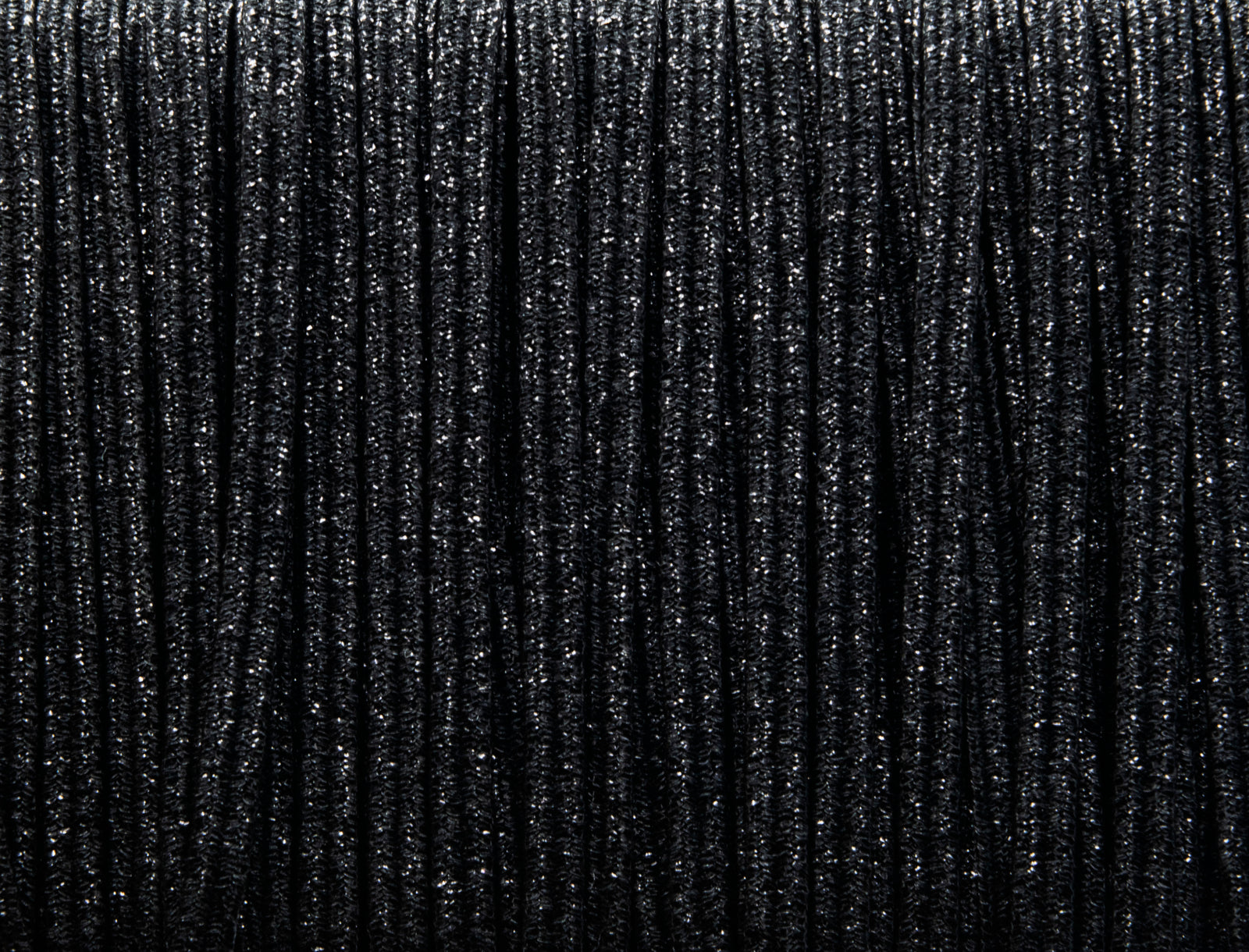 1/8 inch Elastic Metallic Black Elastic