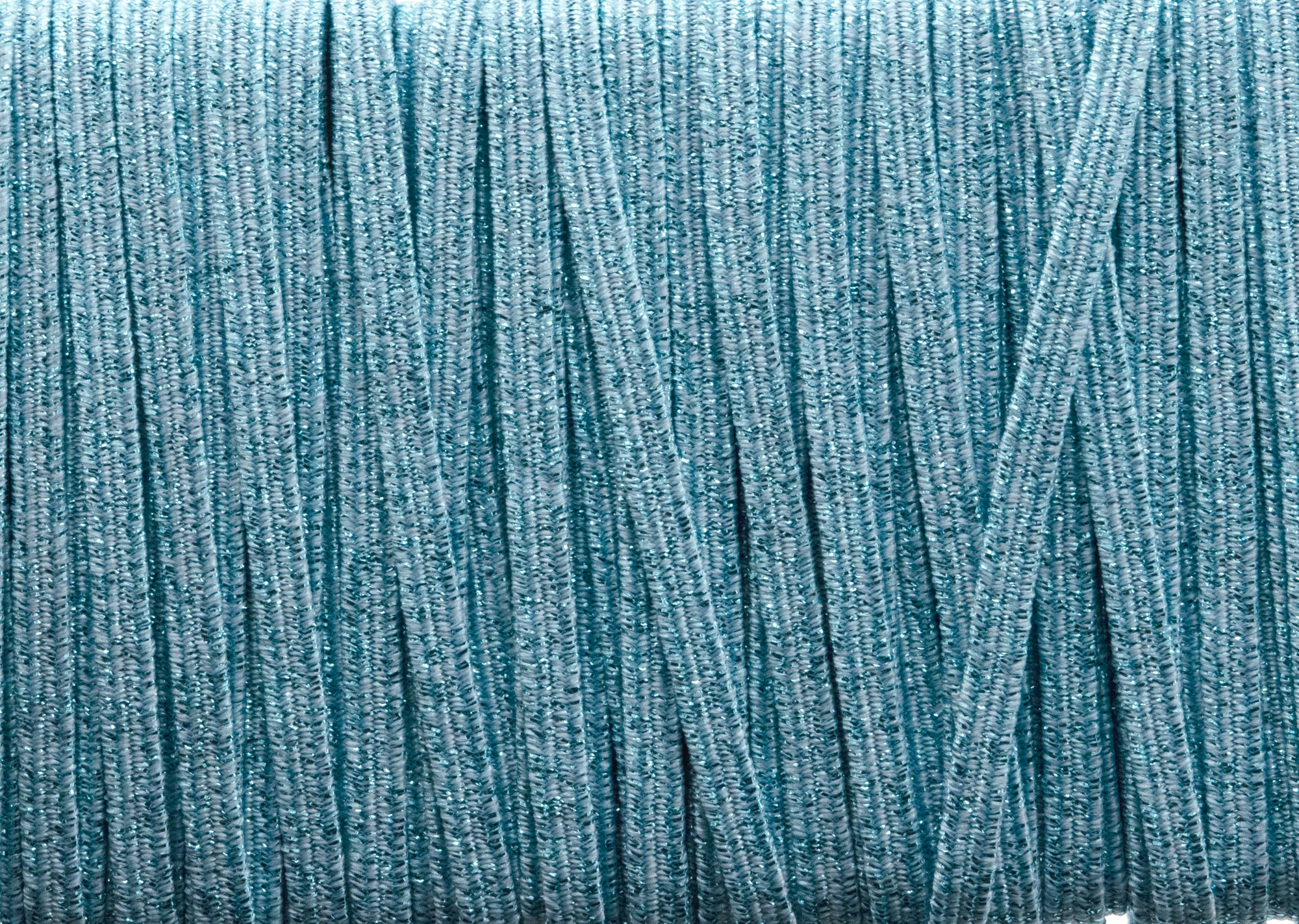 1/8 inch Elastic Metallic Baby Blue Elastic