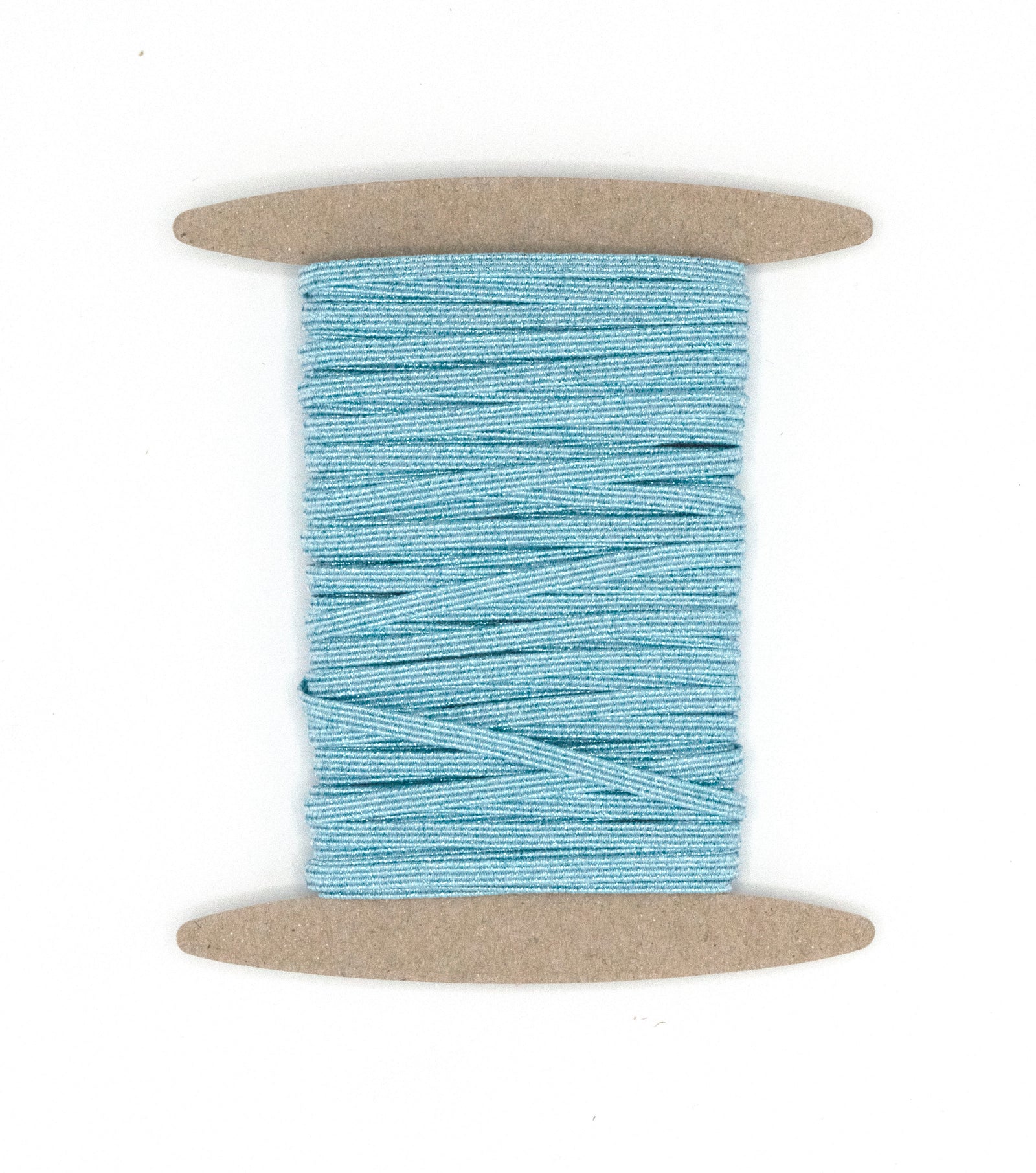 1/8 inch Elastic Metallic Baby Blue Elastic