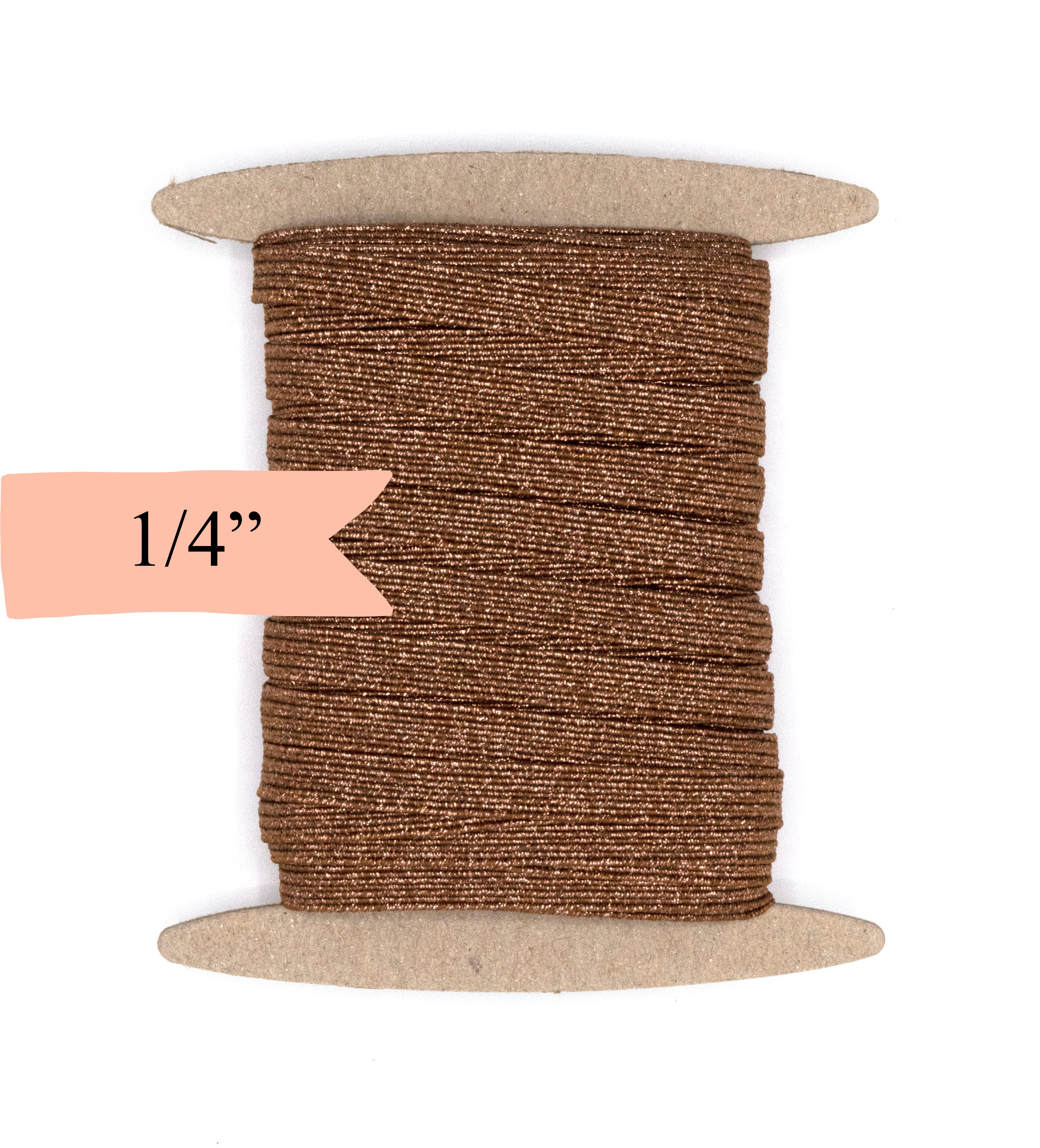 1/4 inch Elastic Brown Elastic