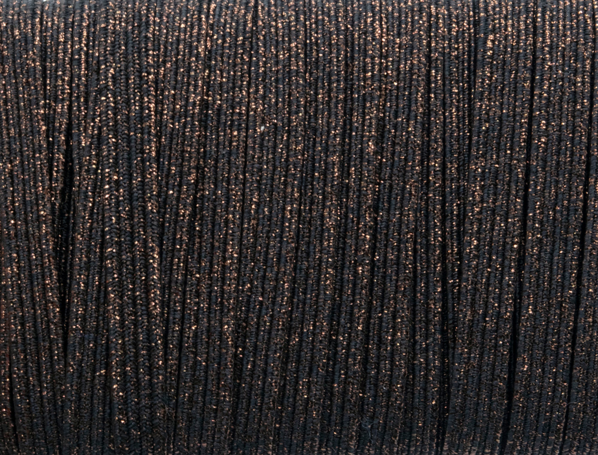 1/4 inch Elastic Metallic Brown Elastic