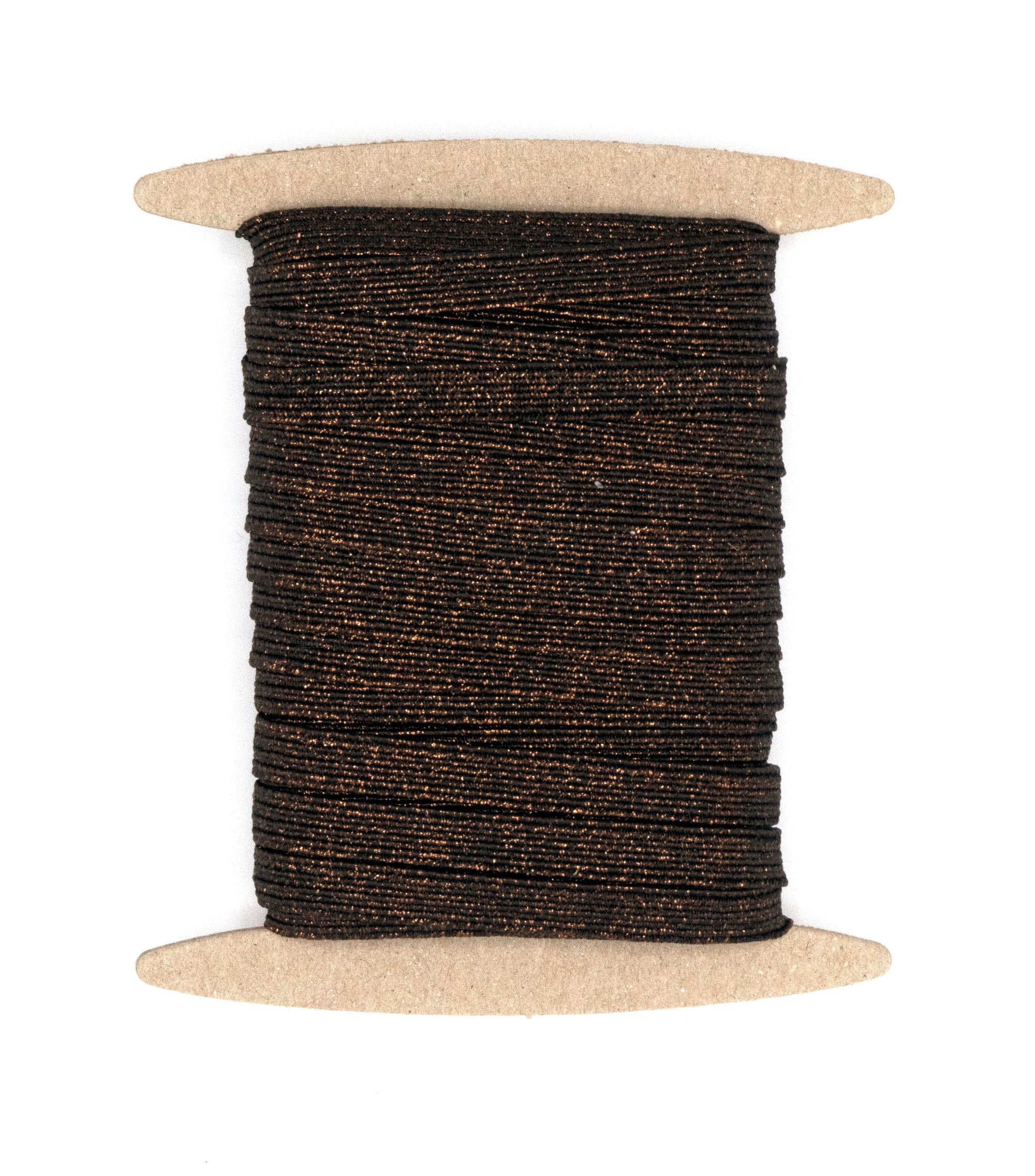 1/4 inch Elastic Metallic Brown Elastic