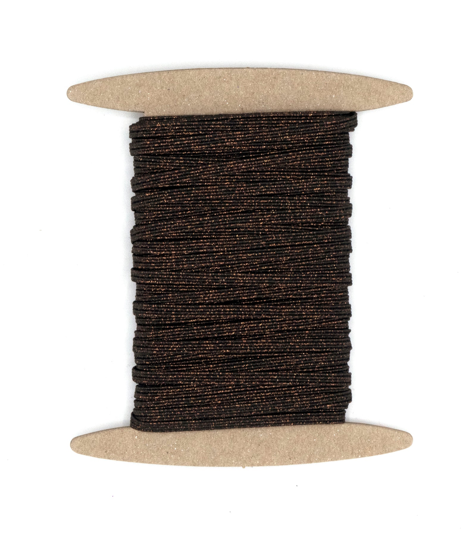1/8 inch Elastic Metallic Brown Elastic