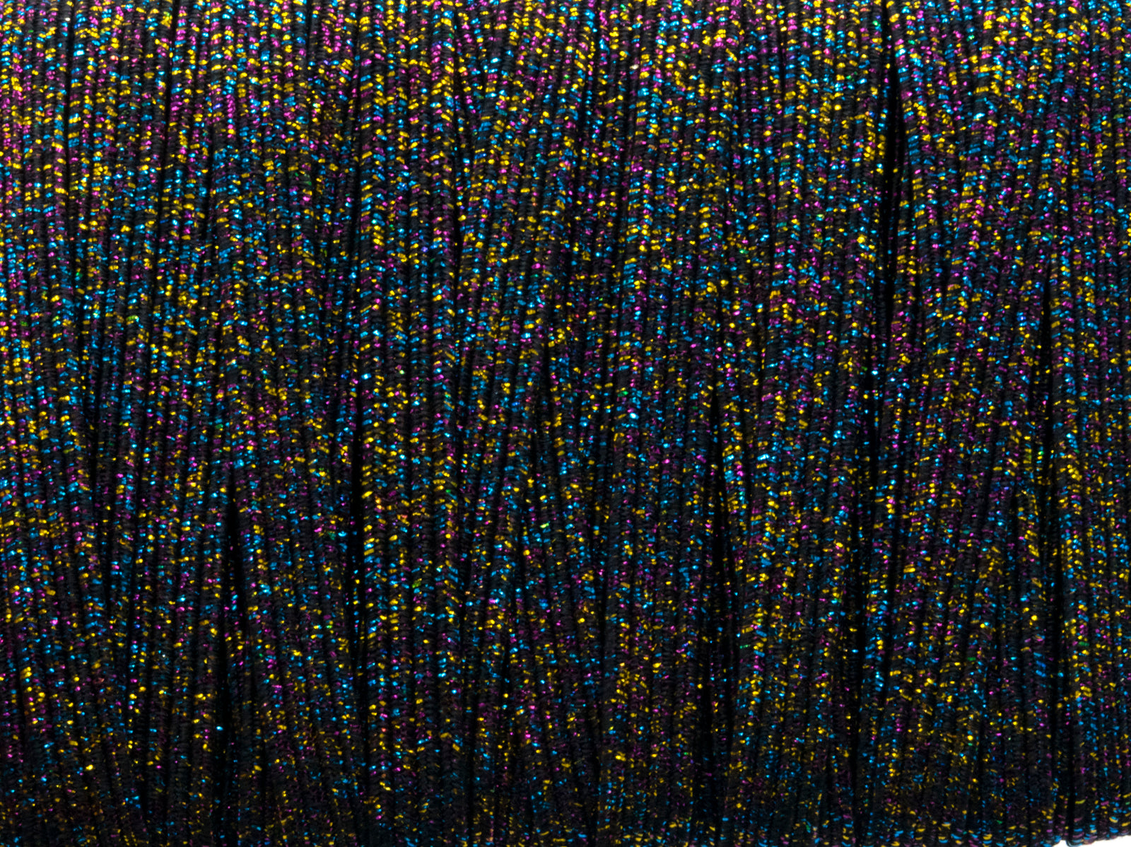 1/4 inch Elastic Metallic Dark Confetti Elastic
