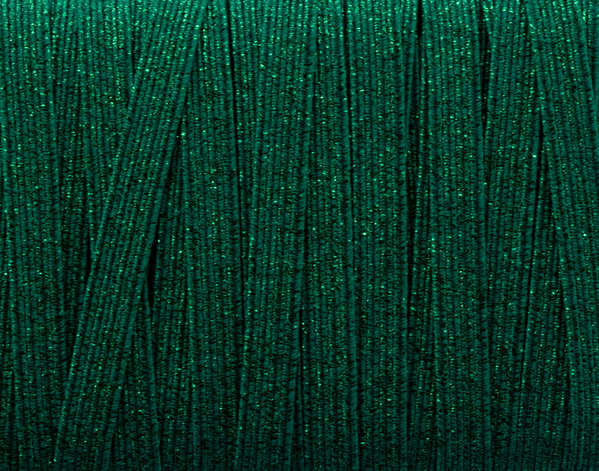 1/4 inch Elastic Metallic Emerald Green Elastic