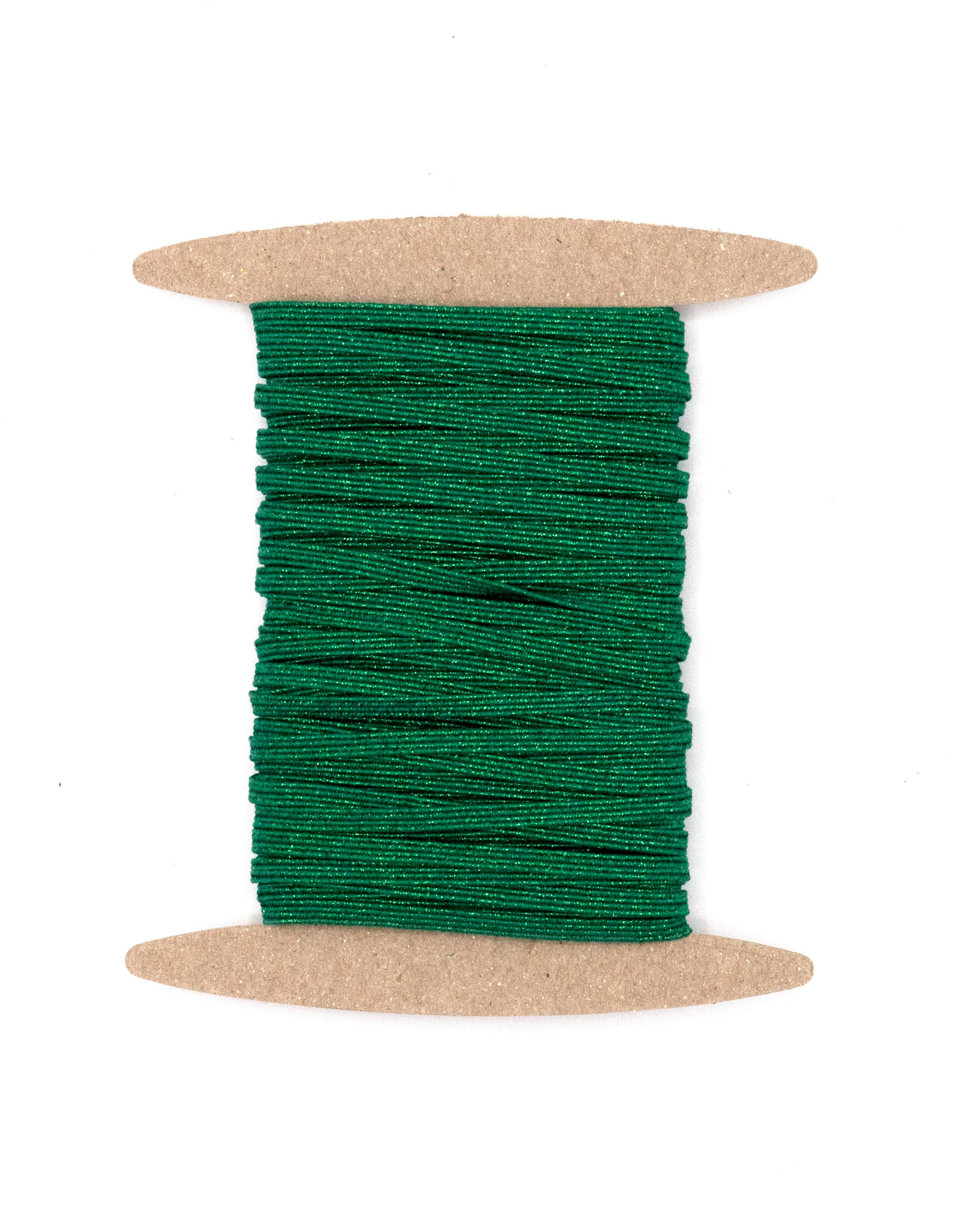 1/8 inch Elastic Metallic Emerald Elastic