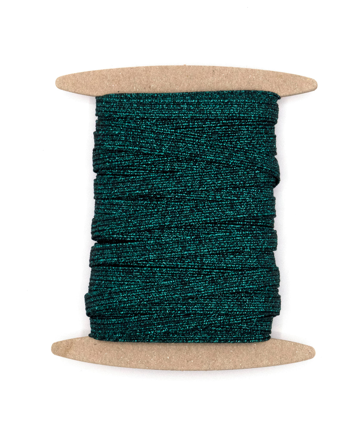 1/4 inch Elastic Metallic Forest Green Elastic