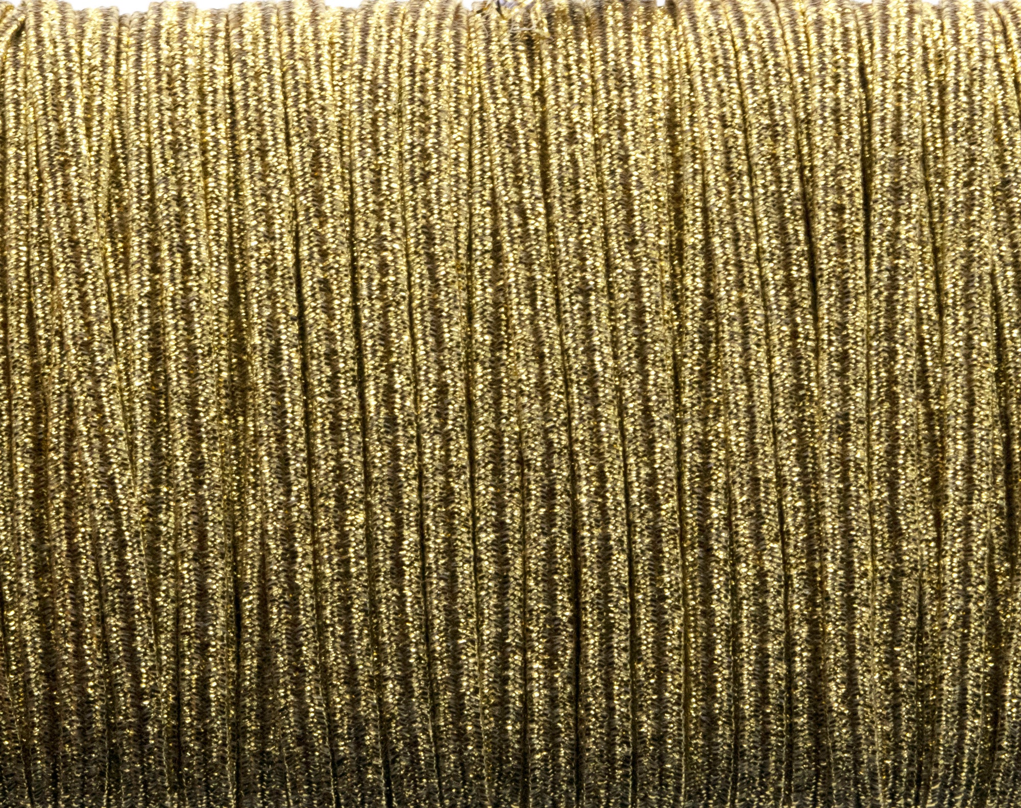 1/8 inch Elastic Metallic Gold Elastic