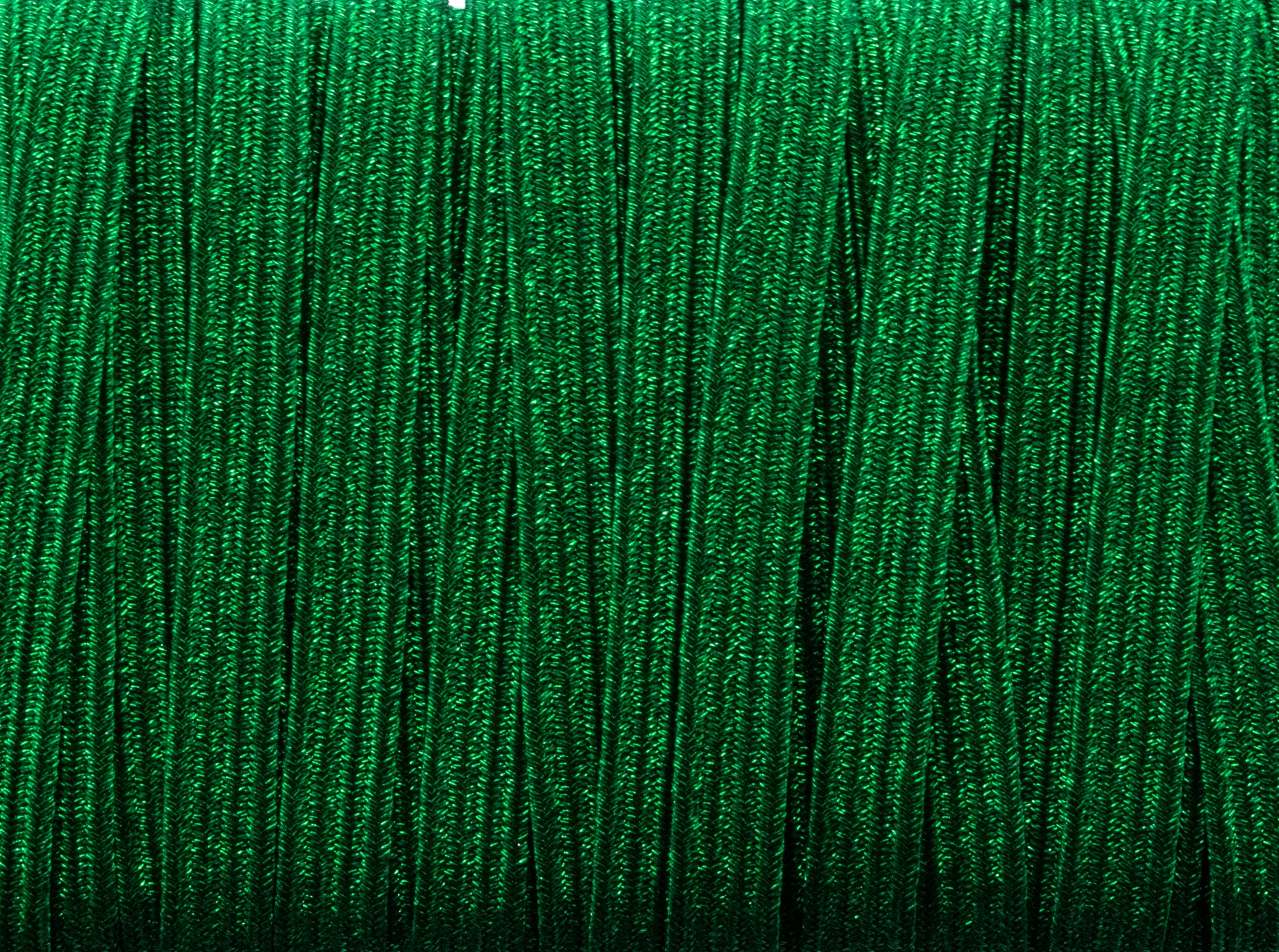 1/4 inch Elastic Metallic Green Elastic