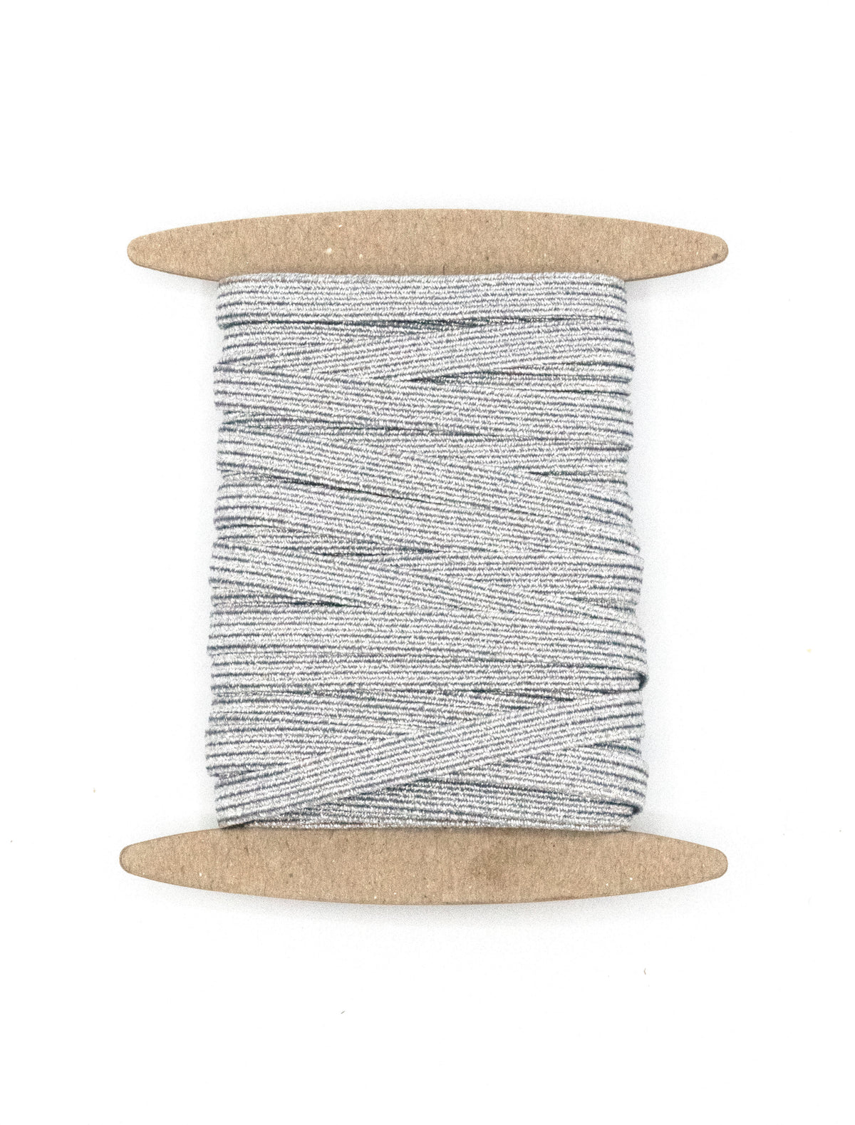 1/4 inch Elastic Metallic Silver Holograph Elastic