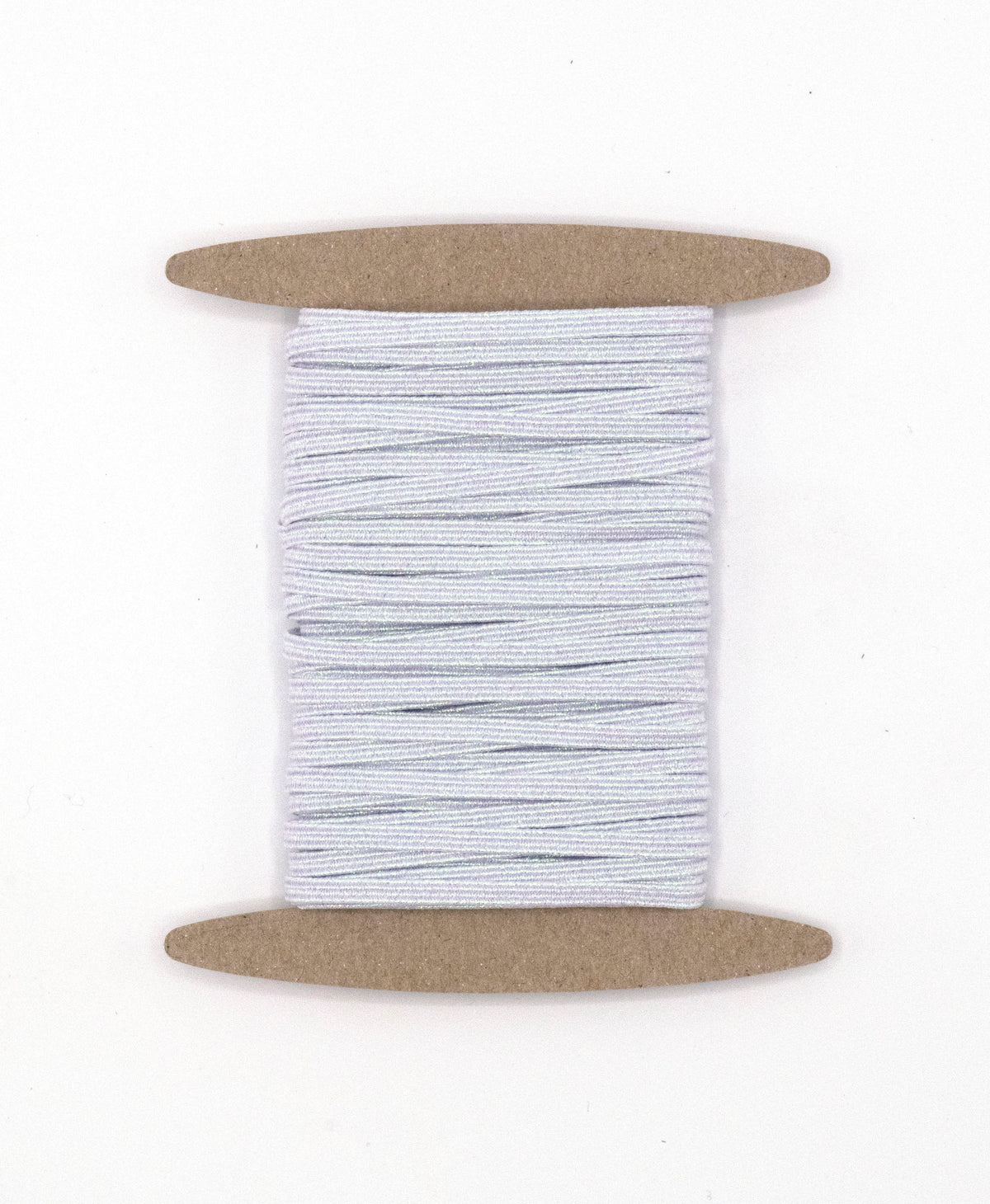 1/8 inch Elastic Metallic Iridescent White Elastic