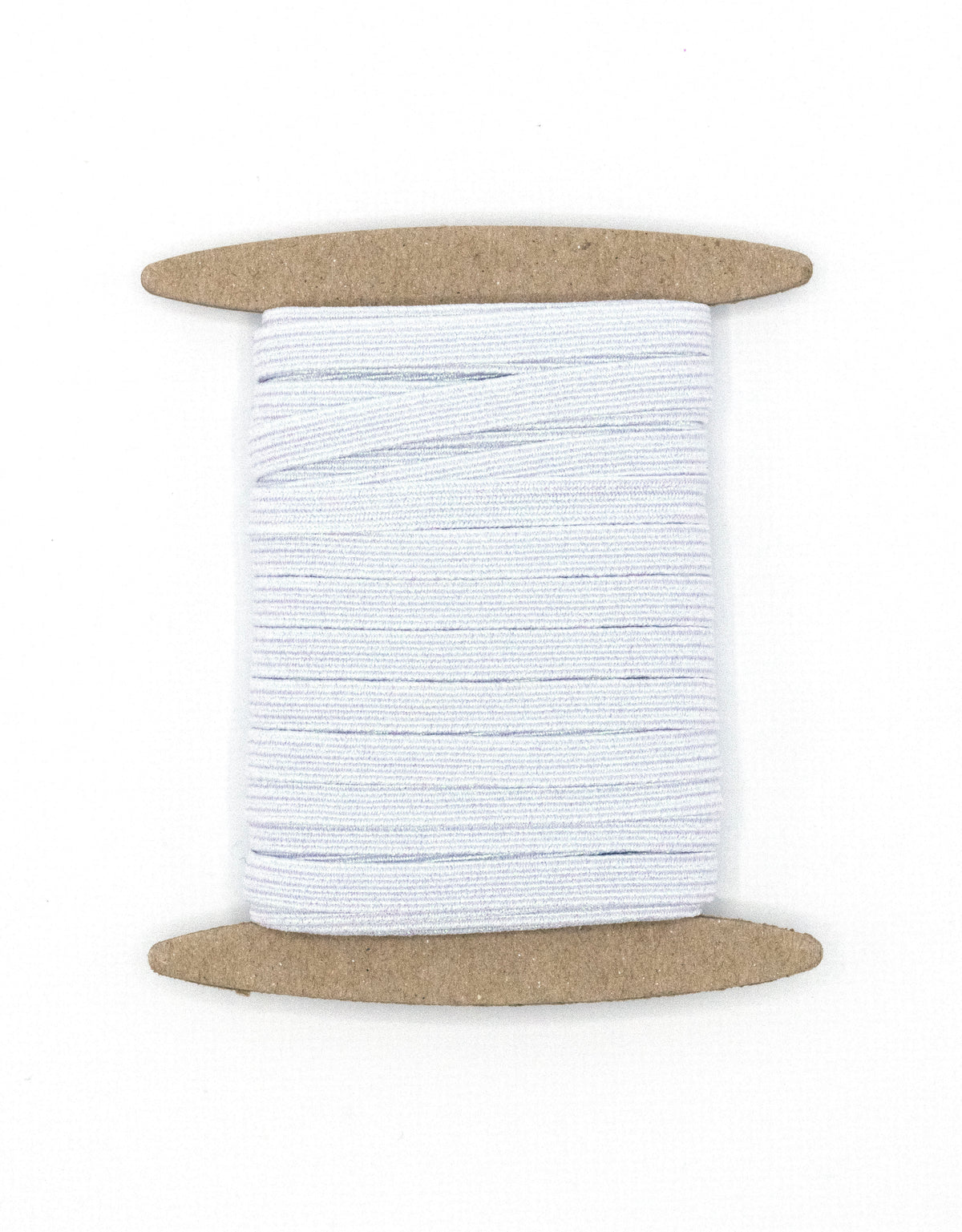 1/4 inch Elastic Metallic Iridescent White Elastic