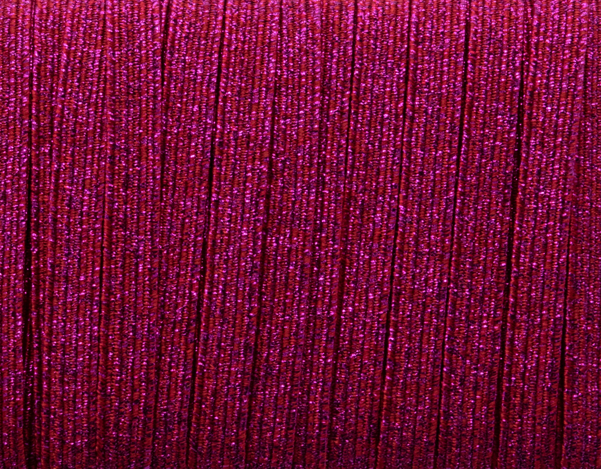 1/4 inch Elastic Metallic Fuchsia Pink Elastic