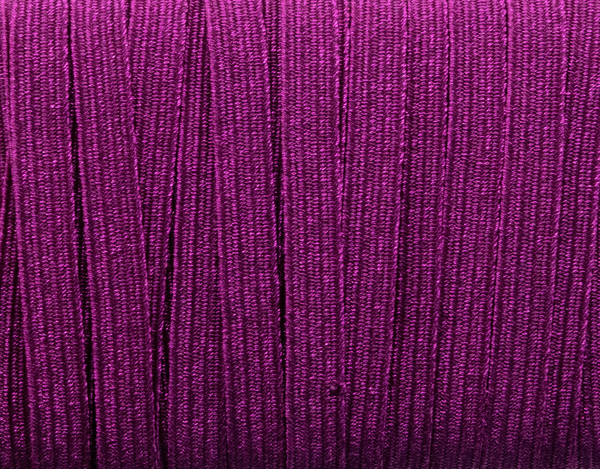 1/4 inch Elastic Metallic Magenta Elastic