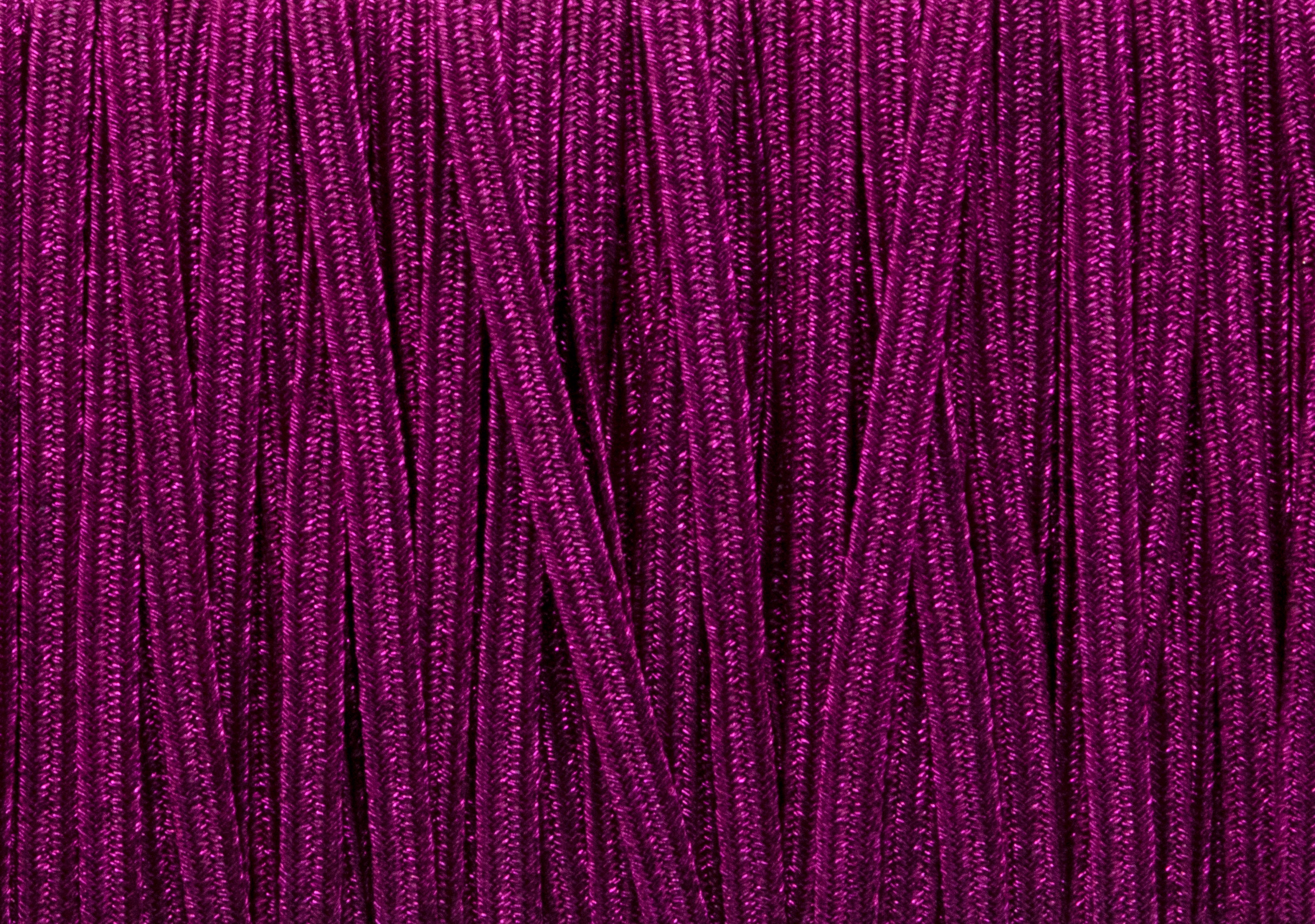 1/8 inch Elastic Metallic Magenta Elastic