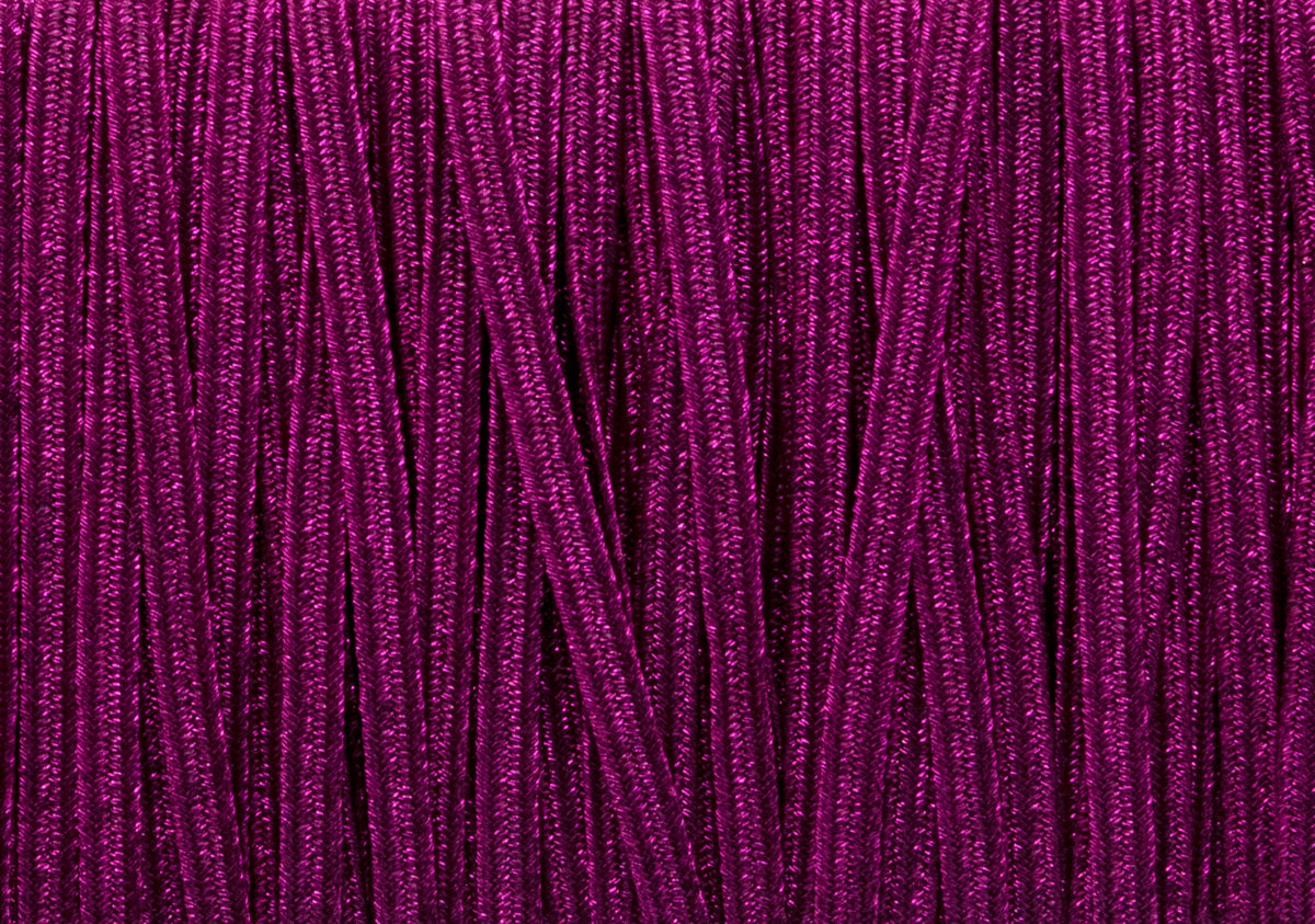 1/8 inch Elastic Metallic Magenta Elastic