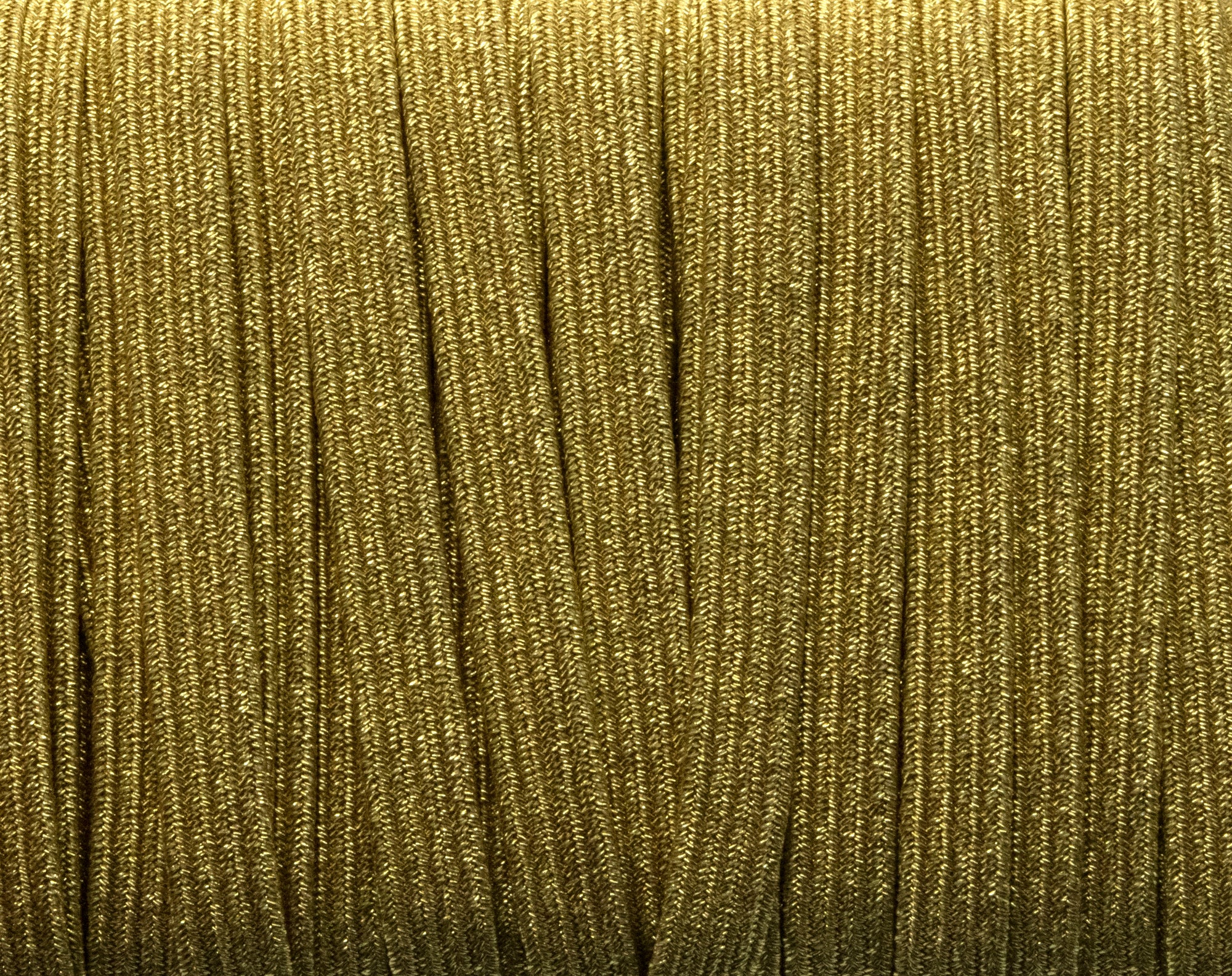 1/4 inch Elastic Metallic Yellow Gold Elastic