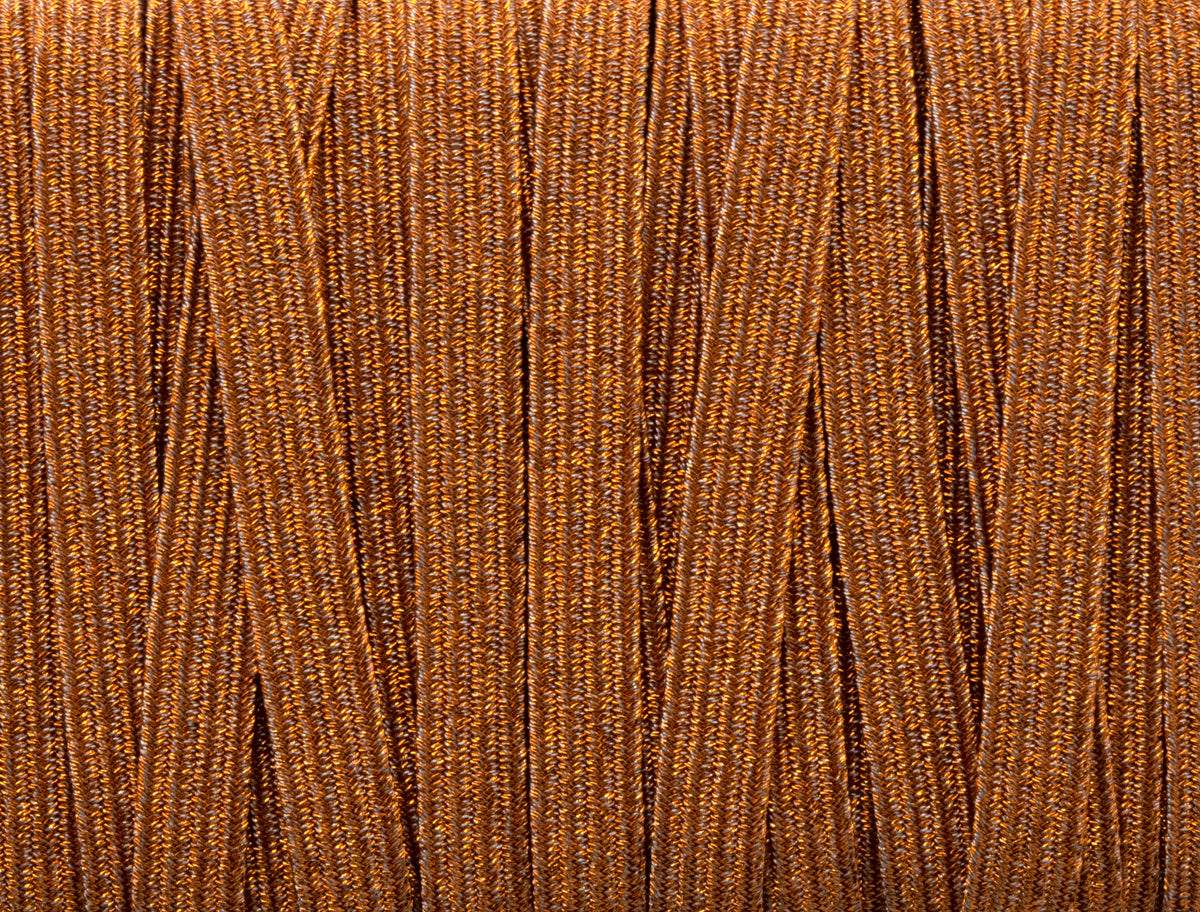 1/4 inch Elastic Metallic Orange Elastic