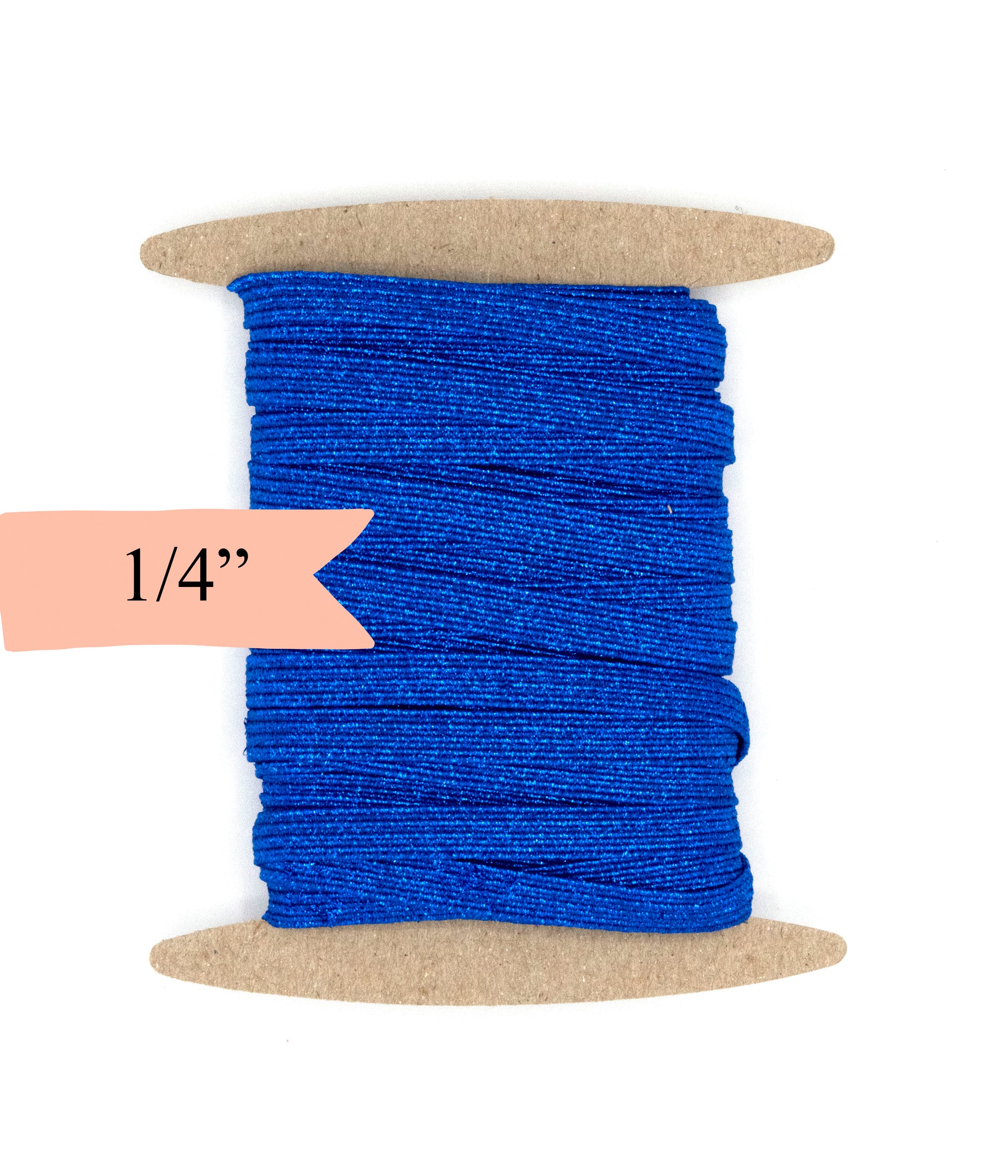 1/4 inch Elastic Metallic Cobalt Elastic