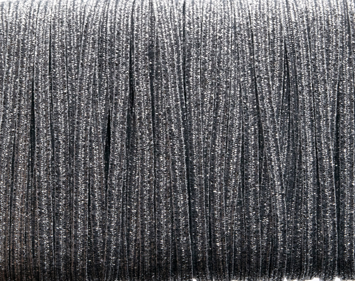1/8 inch Elastic Metallic Silver Elastic
