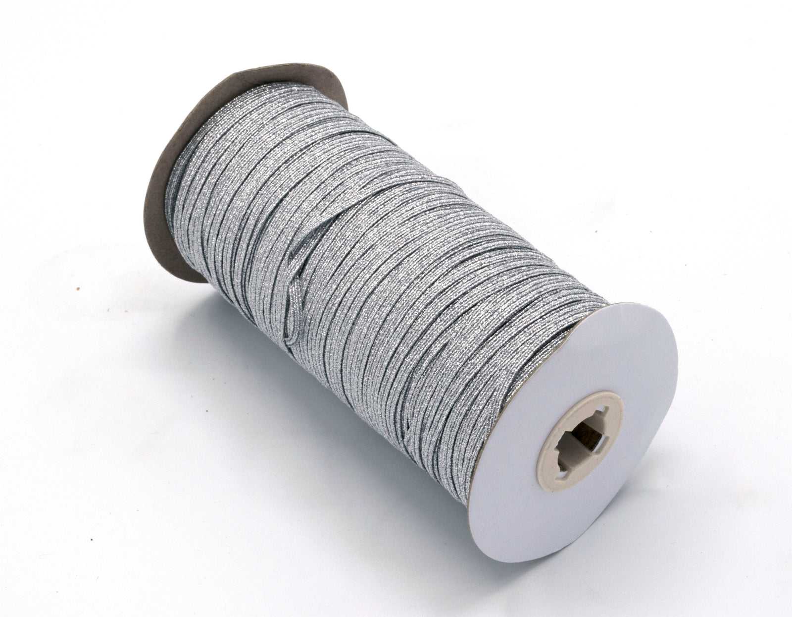 1/8 inch Elastic Metallic Silver Elastic